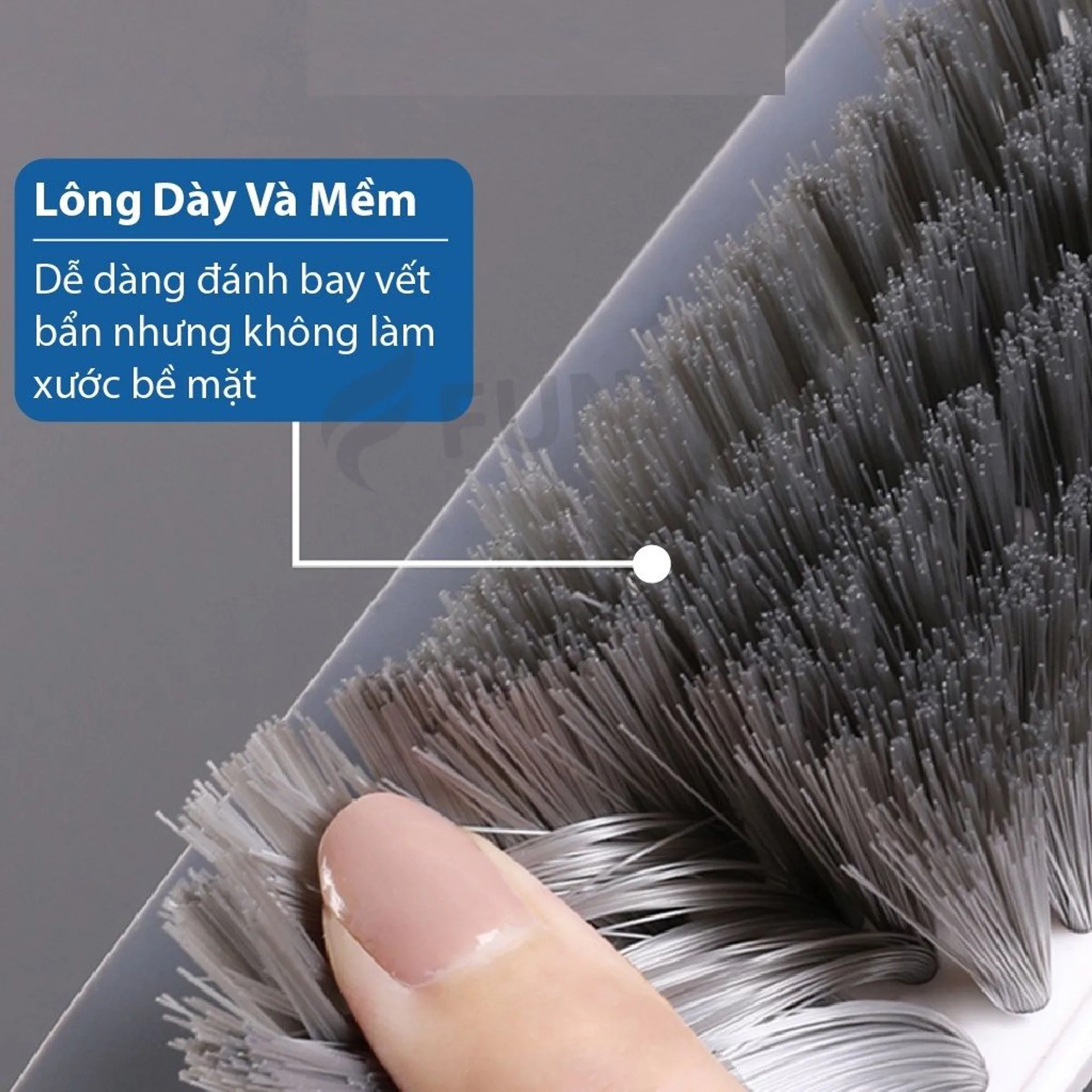 Chổi chà sàn gạt nước thông minh, chổi quét nhà vệ sinh 2 in 1 (ảnh 5/5)