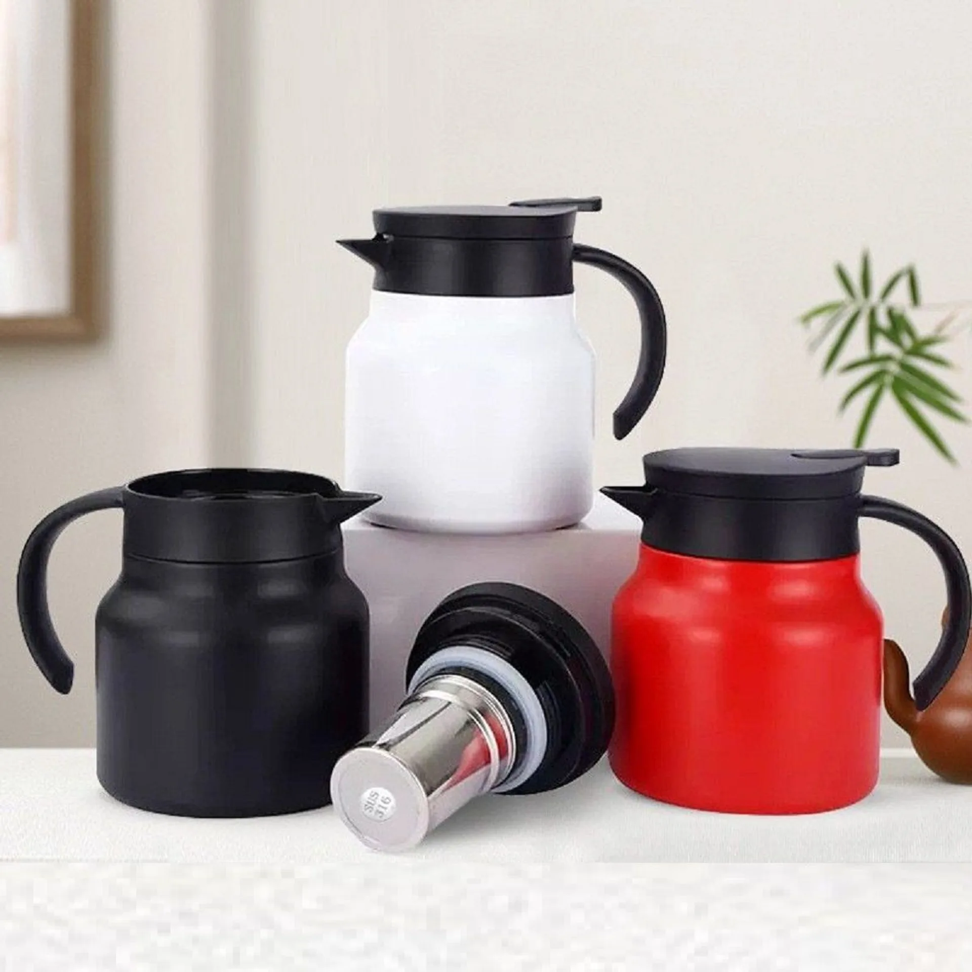 Bình pha trà giữ nhiệt dung tích 1000ml chất liệu inox 316 siêu bền, ấm pha trà cafe có lõi lọc (ảnh 4/5)