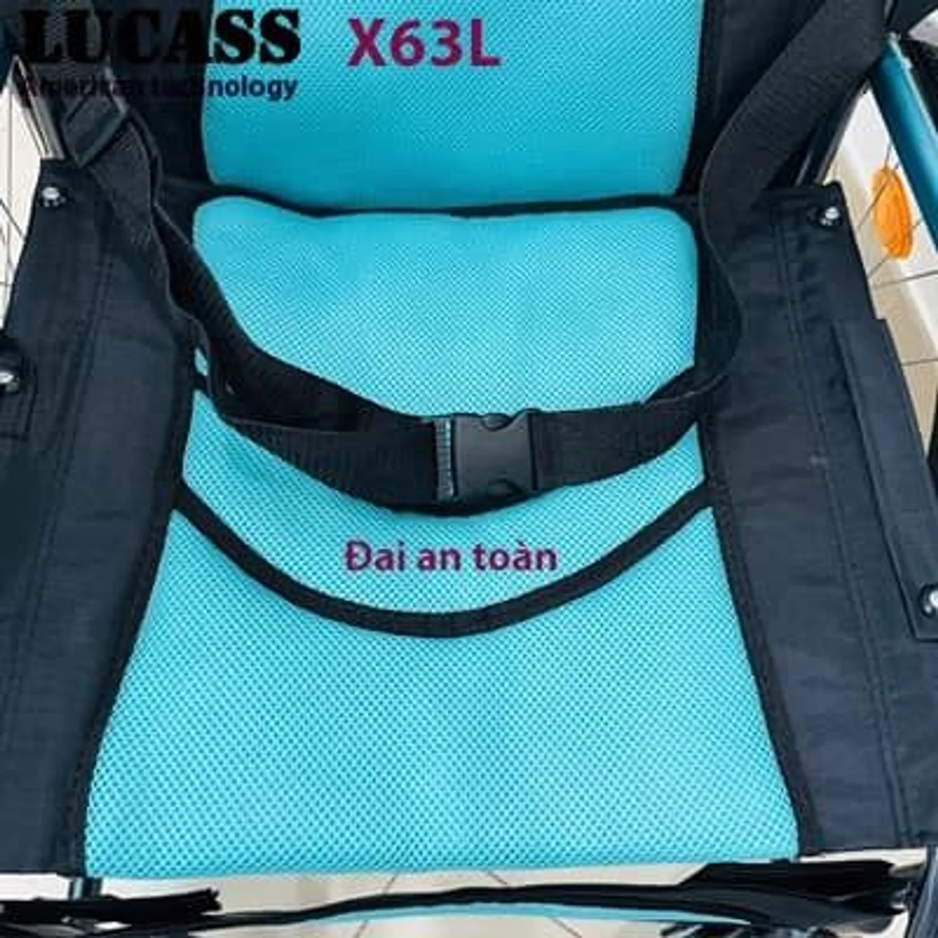 Xe lăn siêu gọn nhẹ Lucass X63L xanh (ảnh 5/6)