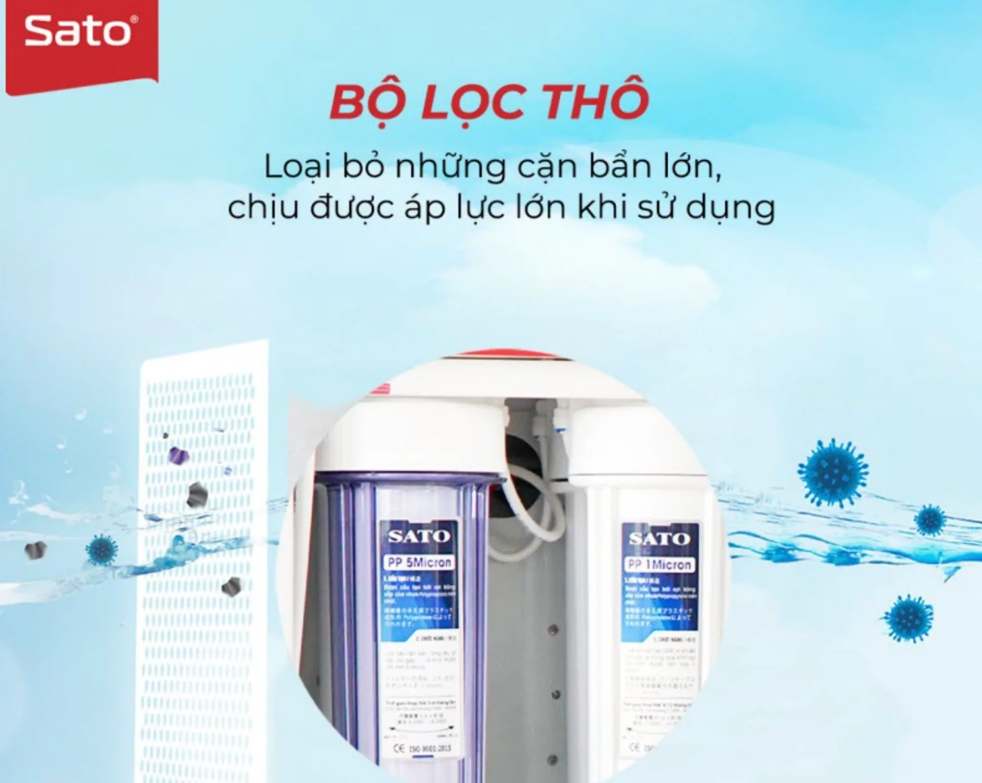 Máy Lọc Nước SATO KT3880 8 Cấp Lọc (Không tủ) (ảnh 4/4)