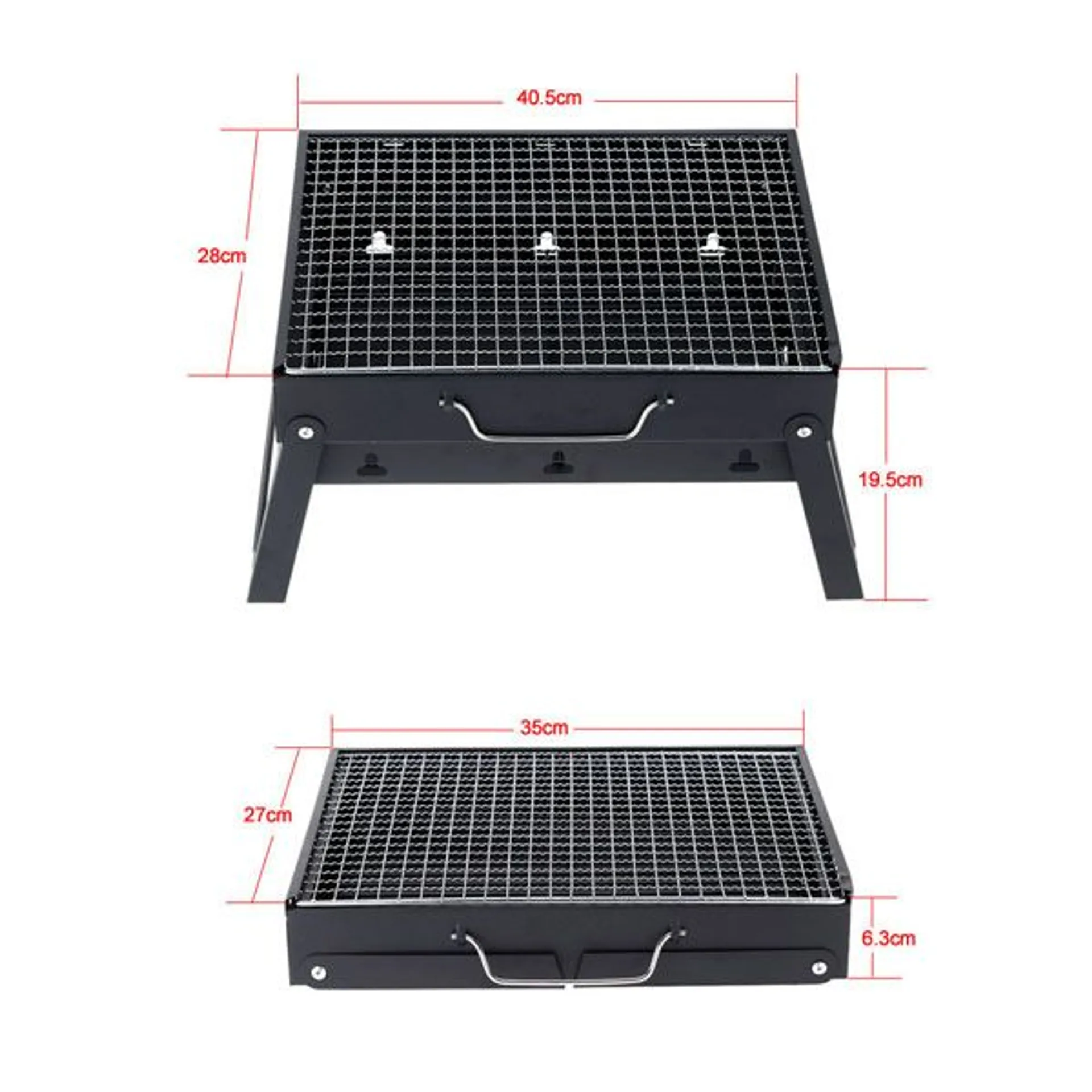 Bếp nướng than hoa vuông, bếp nướng ngoài trời inox không khói (ảnh 2/5)