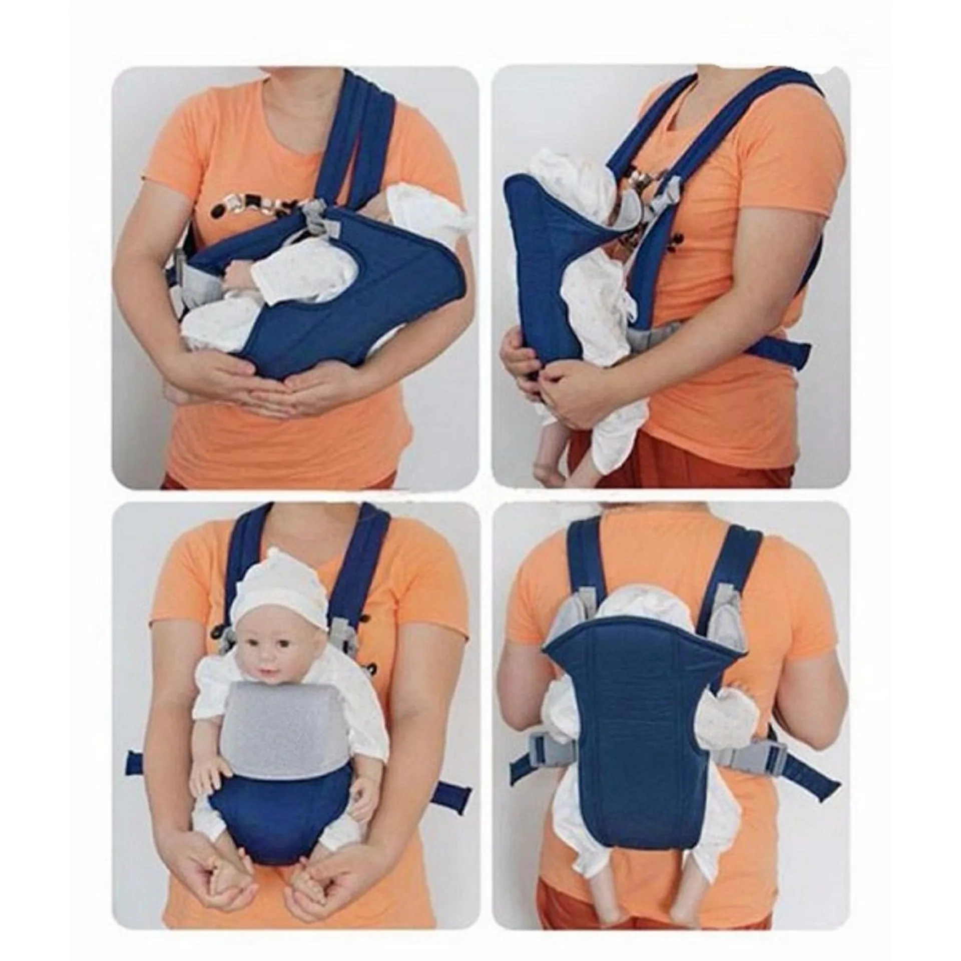 Địu em bé 4 tư thế, đai địu đi xe máy an toàn cho bé (ảnh 2/5)