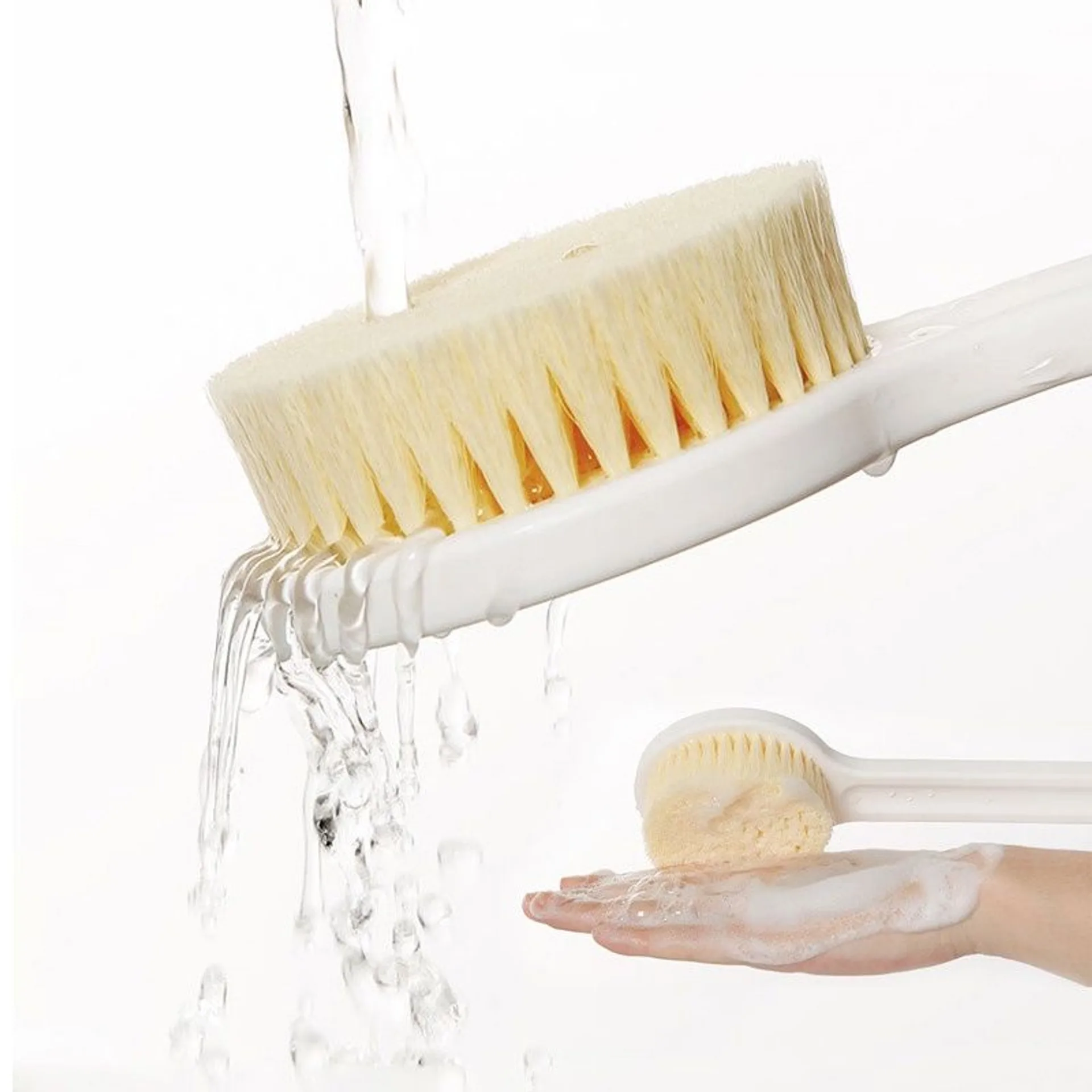 Bàn chải cọ lưng cán dài làm sạch tế bào chết, cây chà lưng lông siêu mềm (ảnh 3/6)