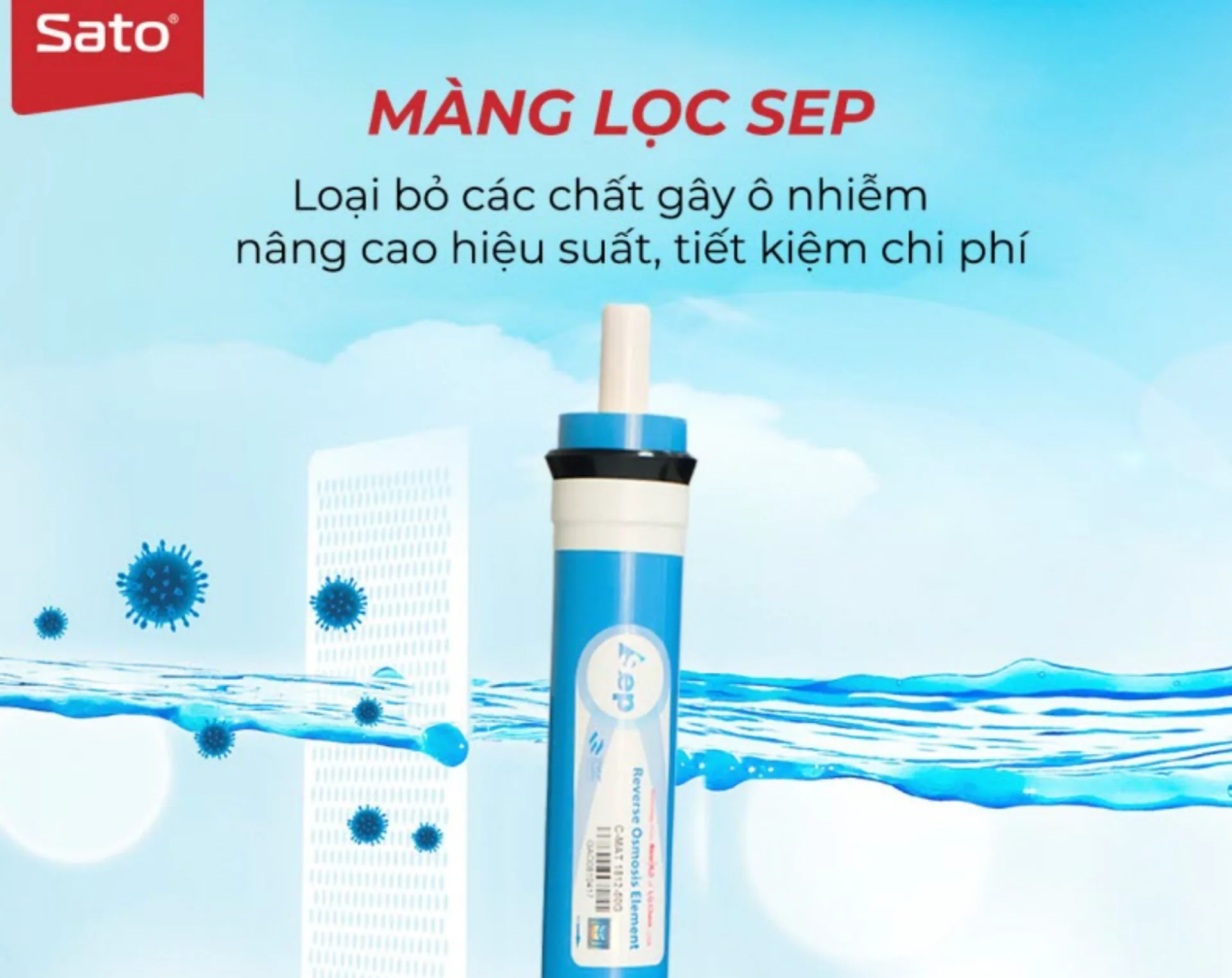 Máy Lọc Nước SATO KT3880 8 Cấp Lọc (Không tủ) (ảnh 2/4)