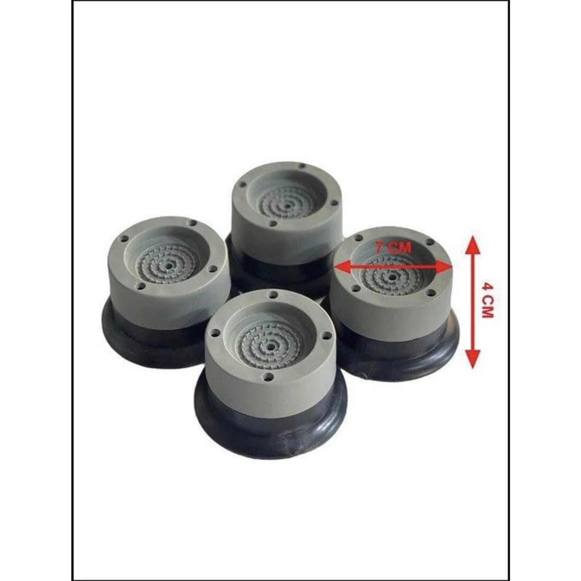 Set 4 chân đế chống rung máy giặt, đế máy giặt chống rung lắc, đế tủ lạnh có hít chân không (ảnh 3/5)