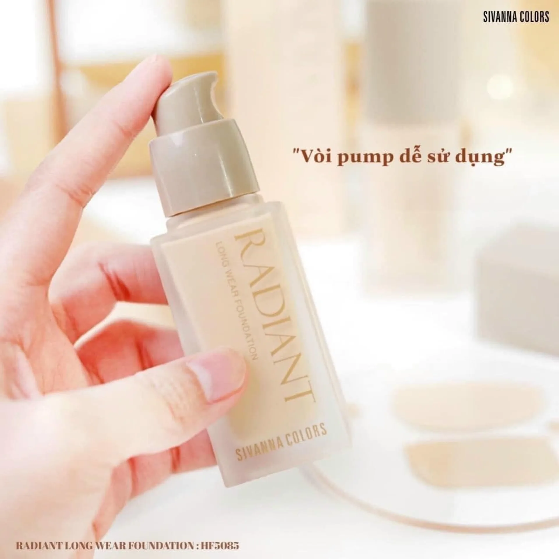 Kem Nền Sivanna Lâu Trôi Kiềm Dầu Thái Lan Sivanna Color Long Wear Foundation 35g Bản Mới (ảnh 5/5)