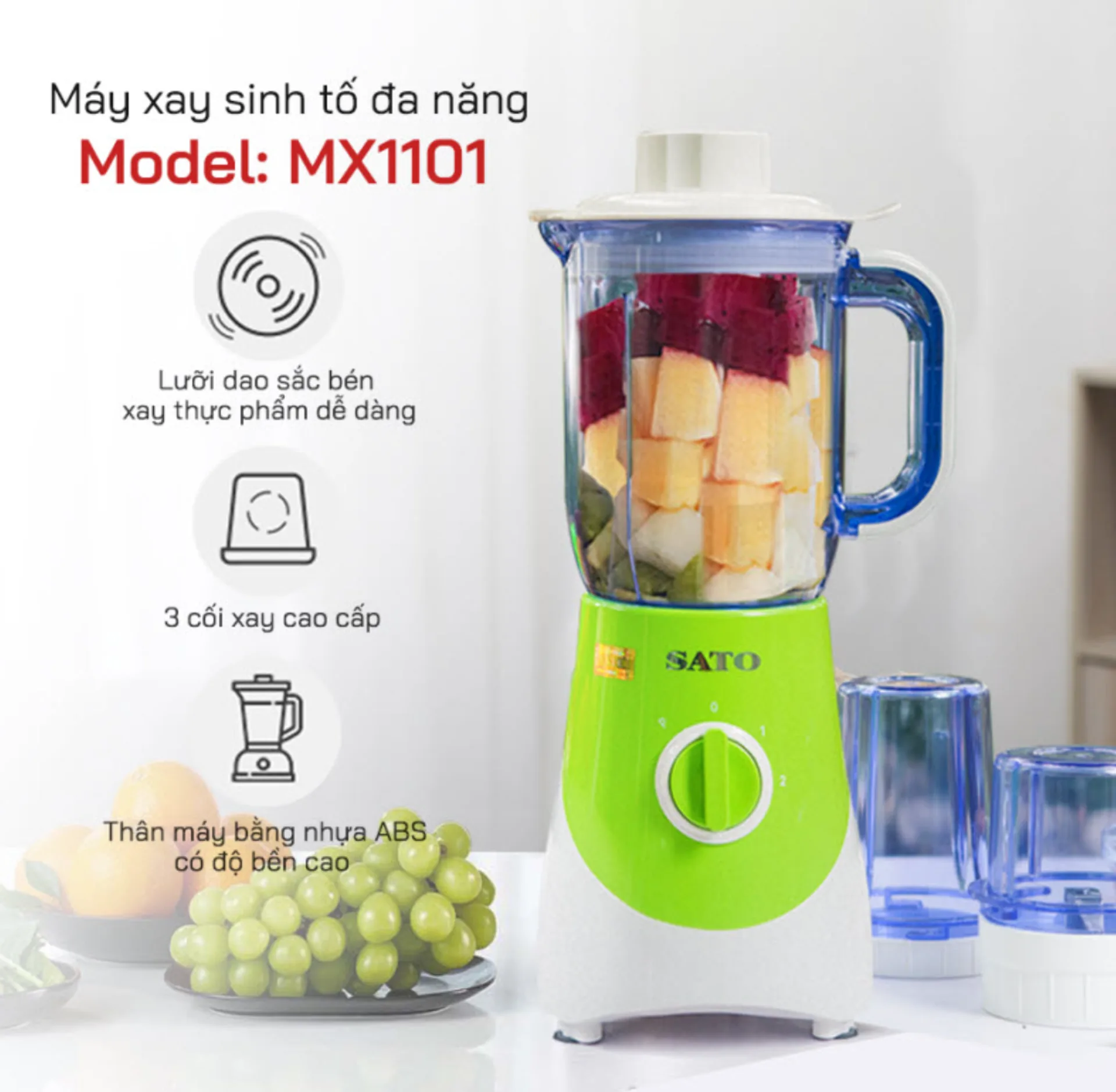 Máy xay sinh tố đa năng SATO MX110