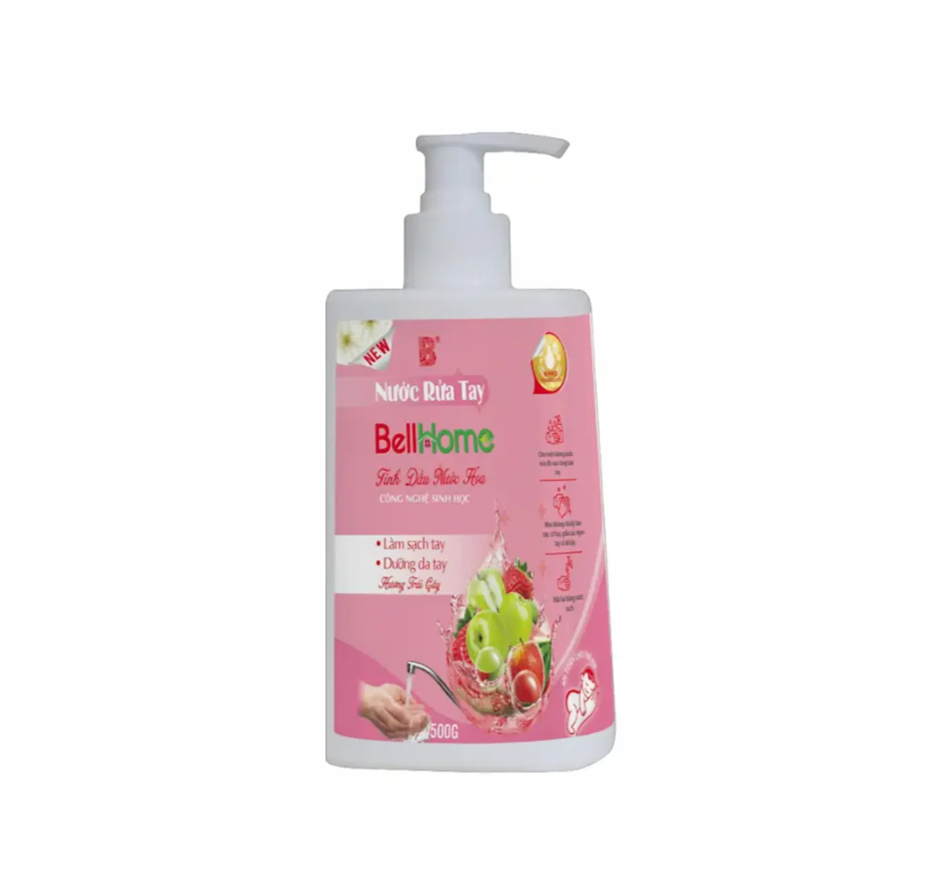 1 Chai Nước Rửa Tay Công Nghệ Sinh Học Bell Home Hương Trái Cây 500ML