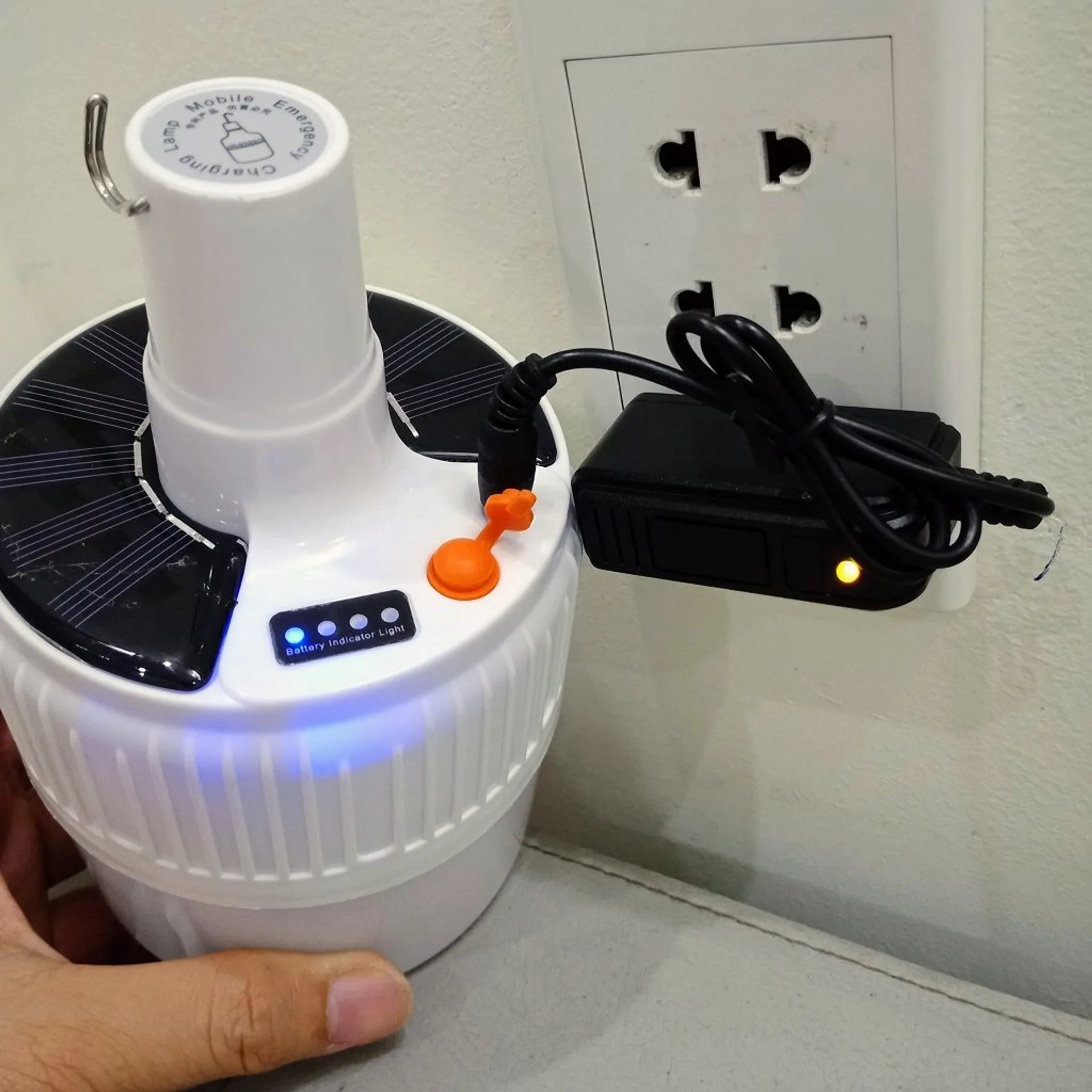 Bóng đèn tích điện có điều khiển từ xa, đèn led năng lượng mặt trời, bóng đèn led, đèn tích điện (ảnh 5/5)