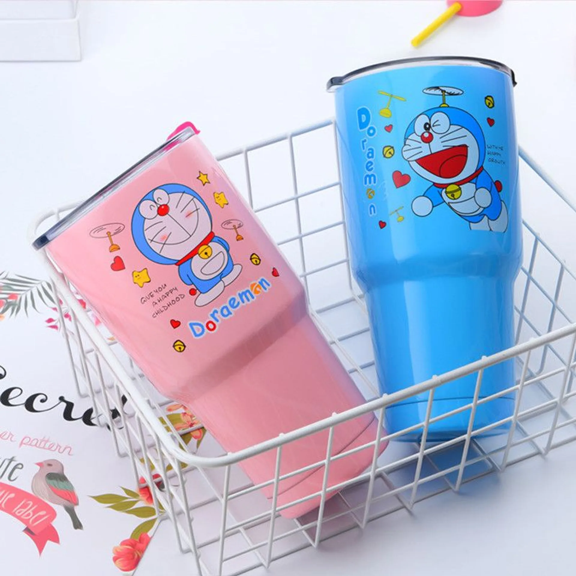 Ly giữ nhiệt 900ml kèm ống hút và thanh cọ rửa, cốc inox 900ml giữ nhiệt 4-6h (ảnh 2/5)
