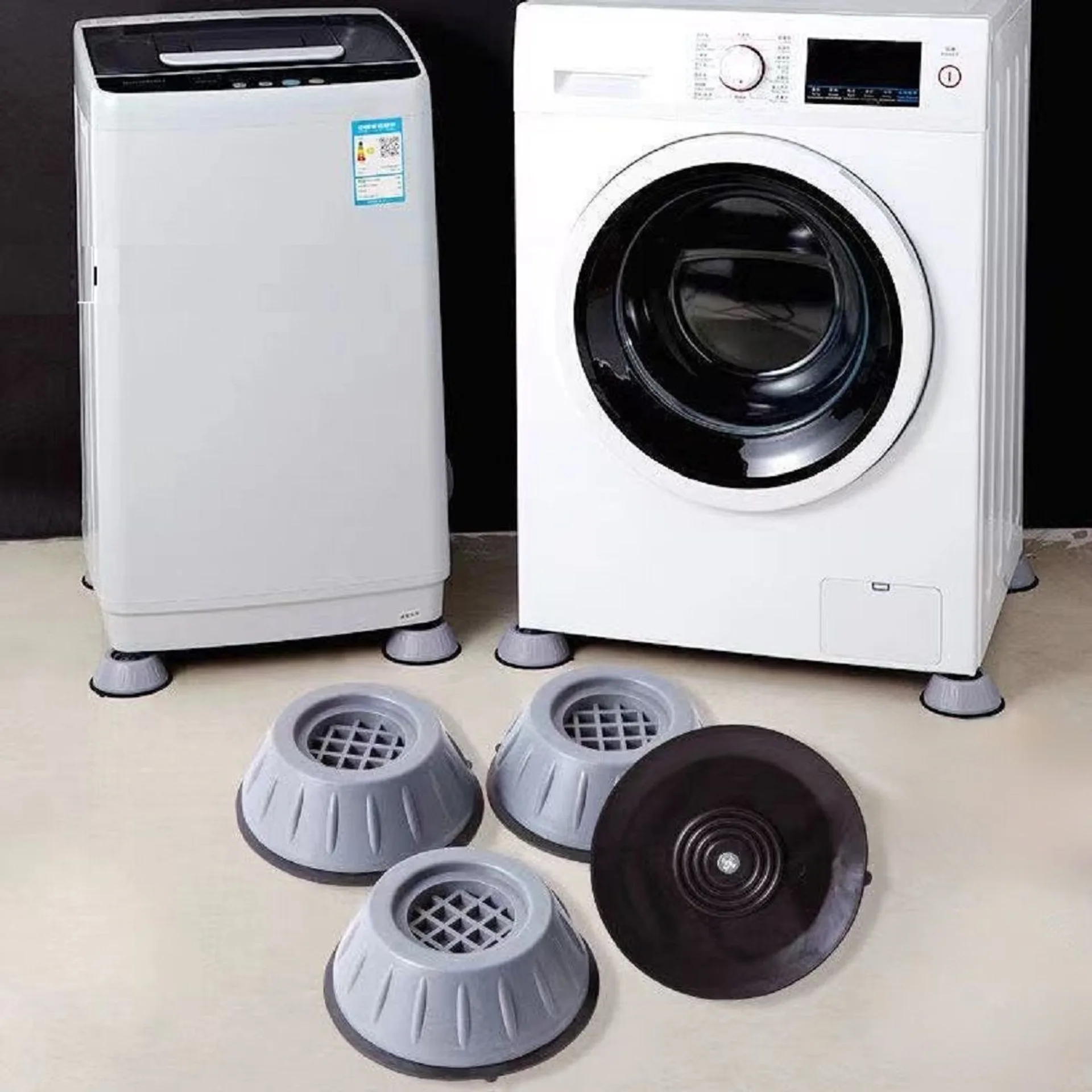 Chân chống rung máy giặt 4 miếng, đế chống ồn cách điện bảo vệ thiết bị sử dụng an toàn cho gia đình (ảnh 2/5)