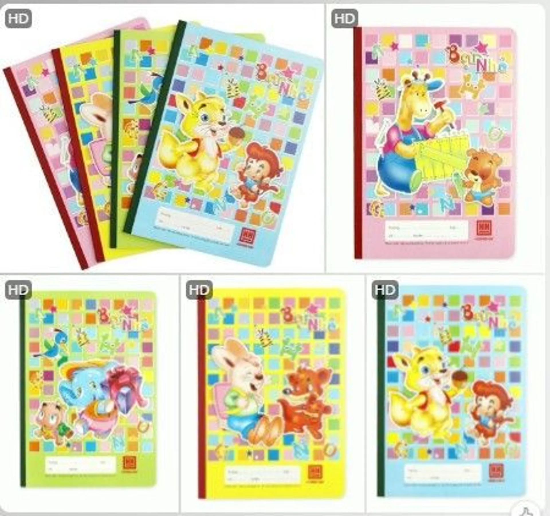 Set 10 quyển vở 4 ô ly Hồng Hà School  48 trang