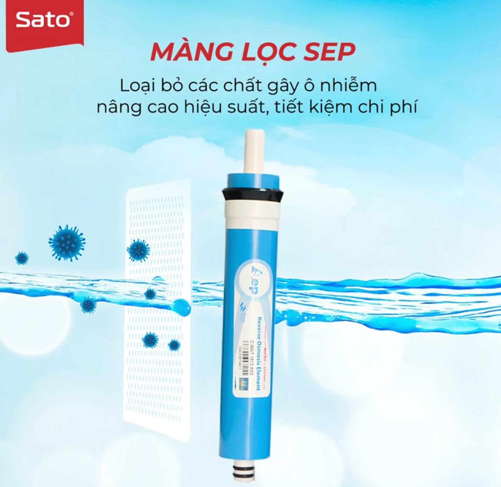 Máy lọc nước Sato Reno RNo1039D 9 cấp lọc (ảnh 4/5)