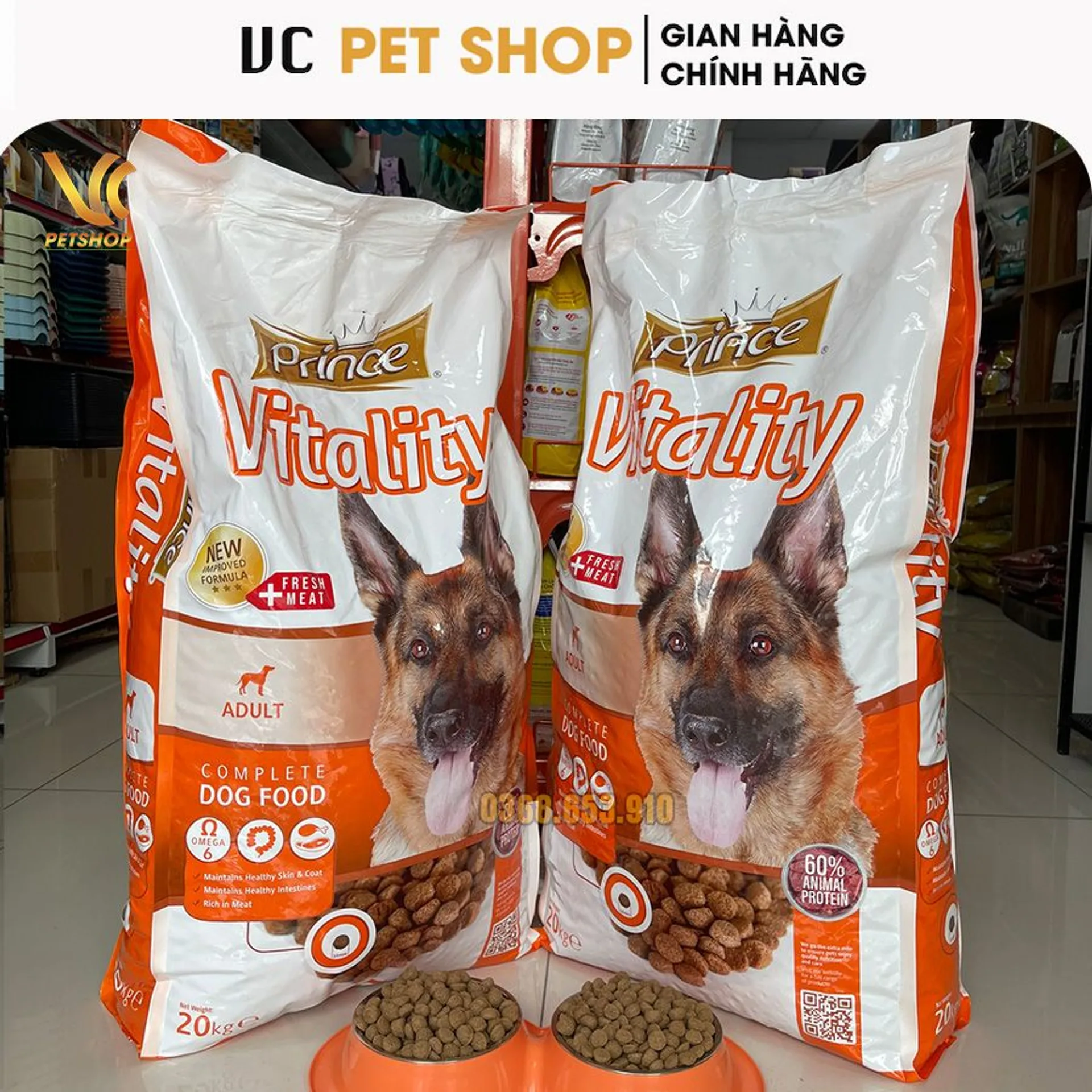 Thức Ăn Hạt Cho Chó Malinois Prince Vitality - Cám Hạt Cho Chó Becgie Bỉ (ảnh 5/6)