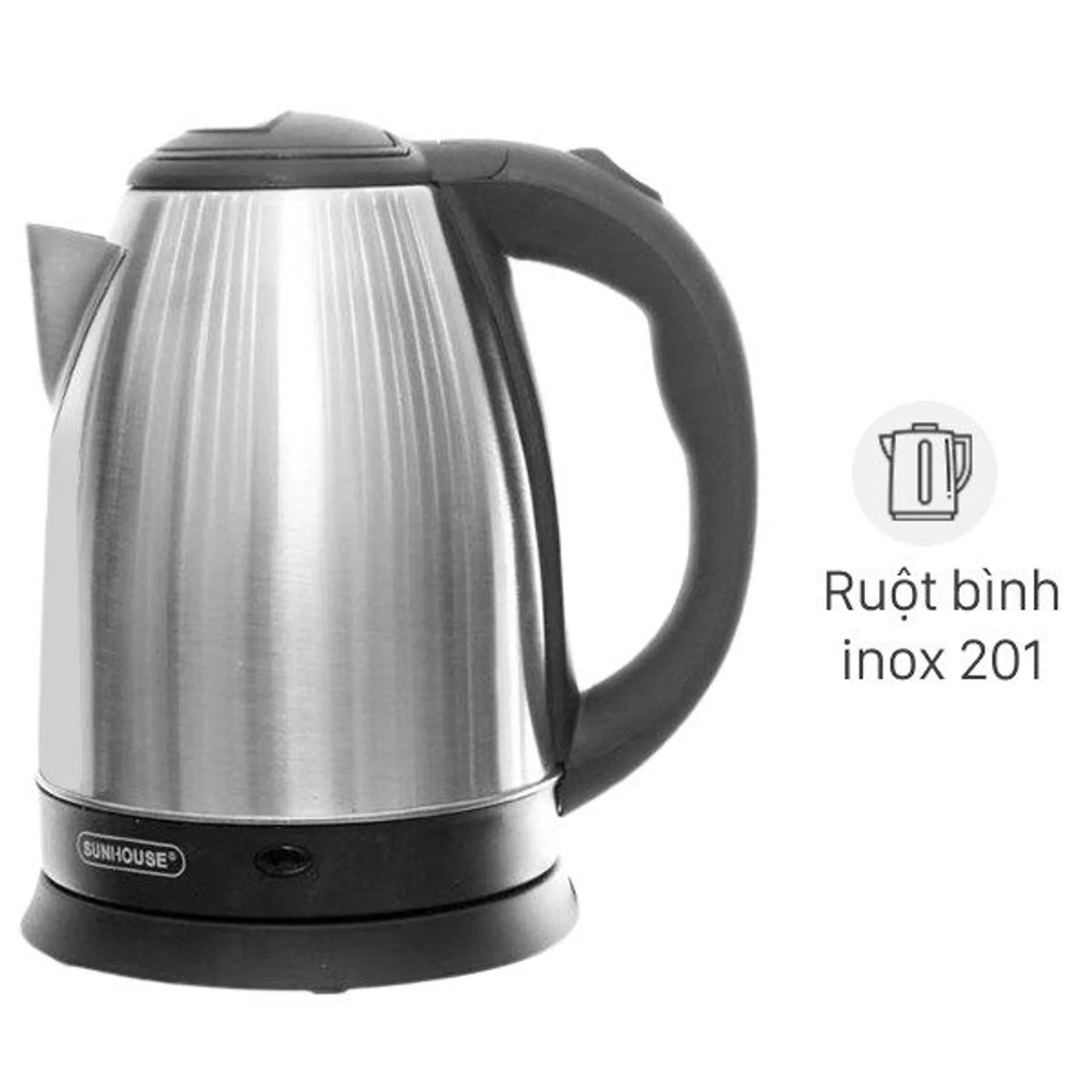 Ấm đun nước siêu tốc dung tích 1,8 lít chất liệu inox độ bền cao, bình siêu tốc (ảnh 5/5)