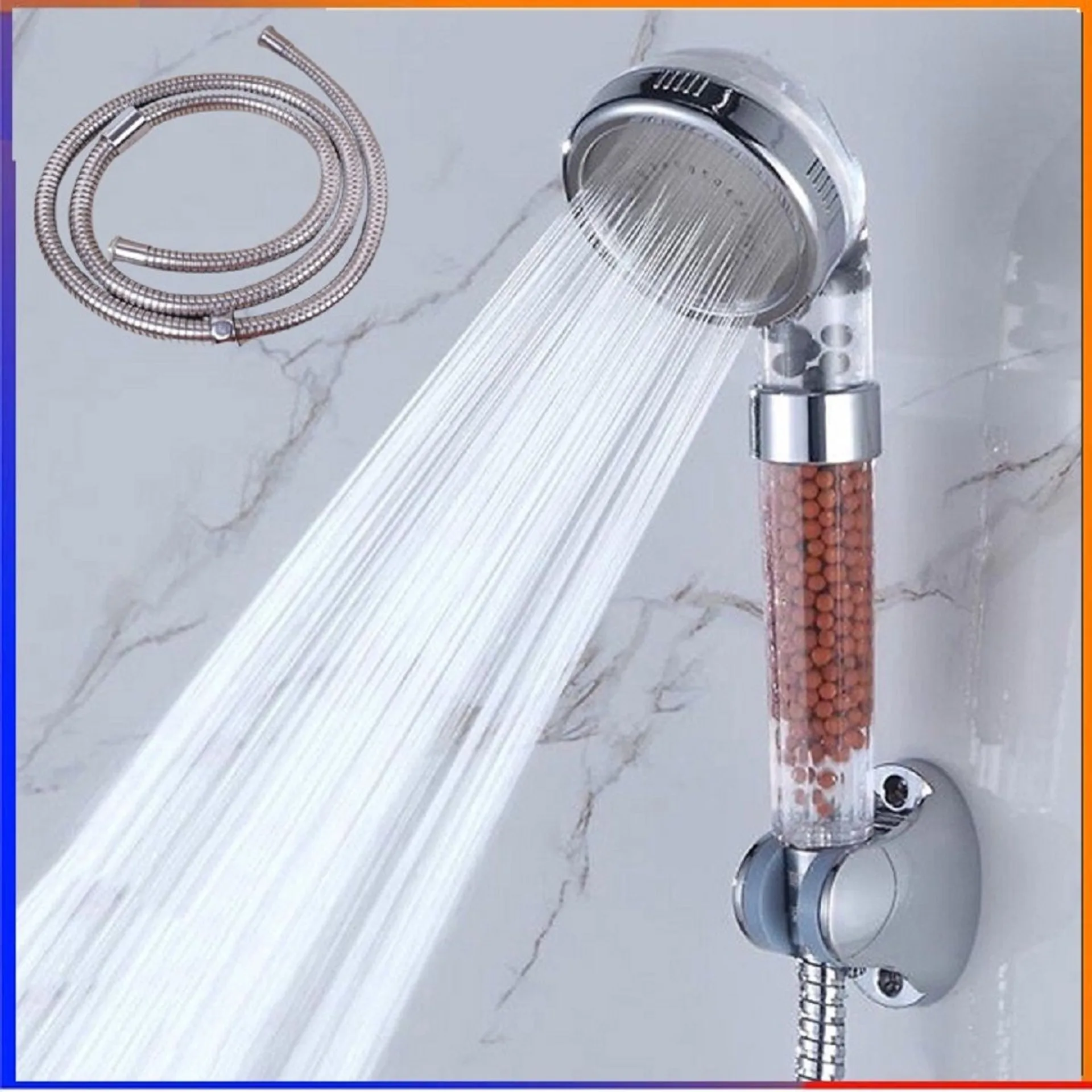 Vòi sen tăng áp có hạt lọc nano kèm dây, bộ vòi sen tắm lọc nước