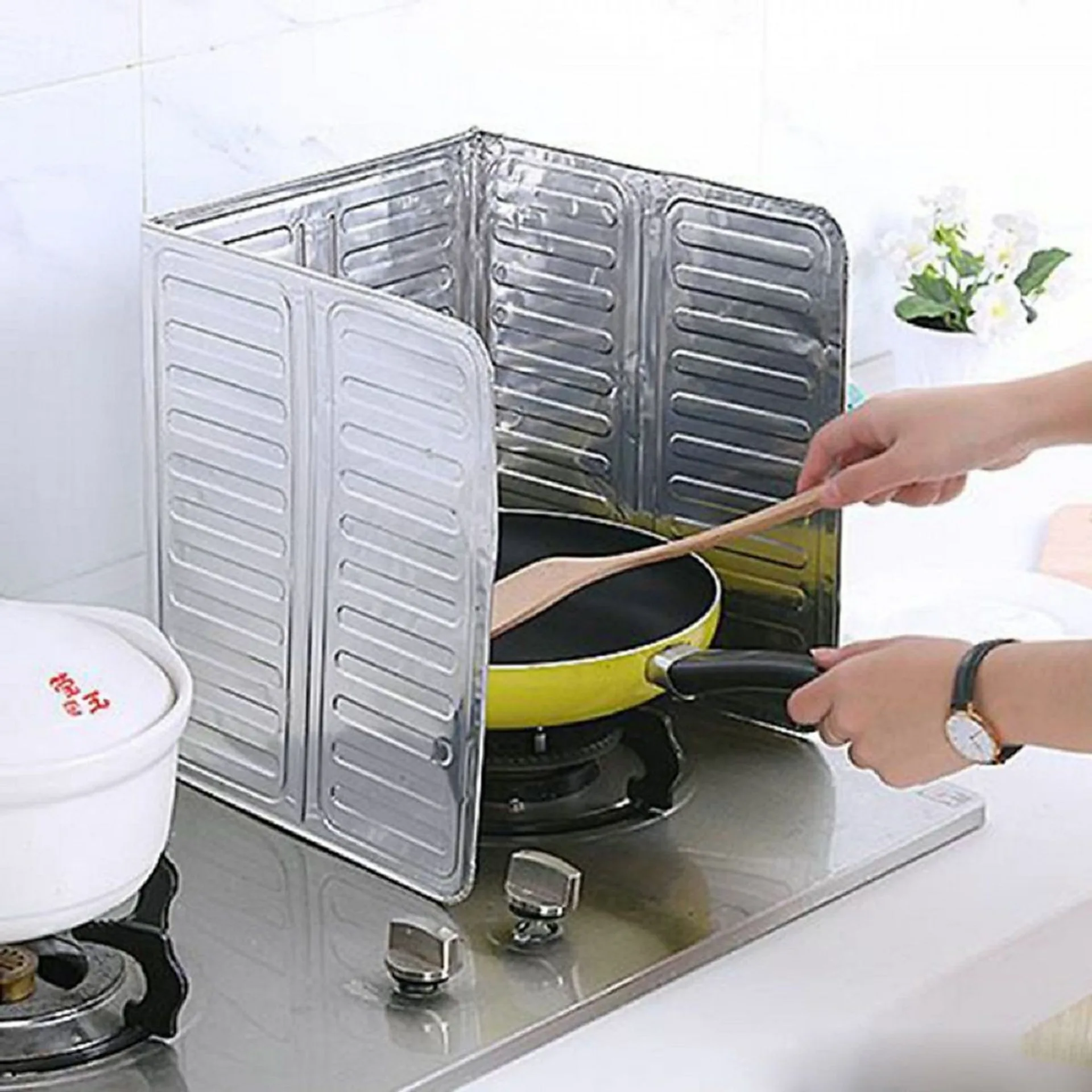 Tấm chắn dầu mỡ, tấm chắn gió, cách nhiệt dùng cho nấu ăn (ảnh 4/6)