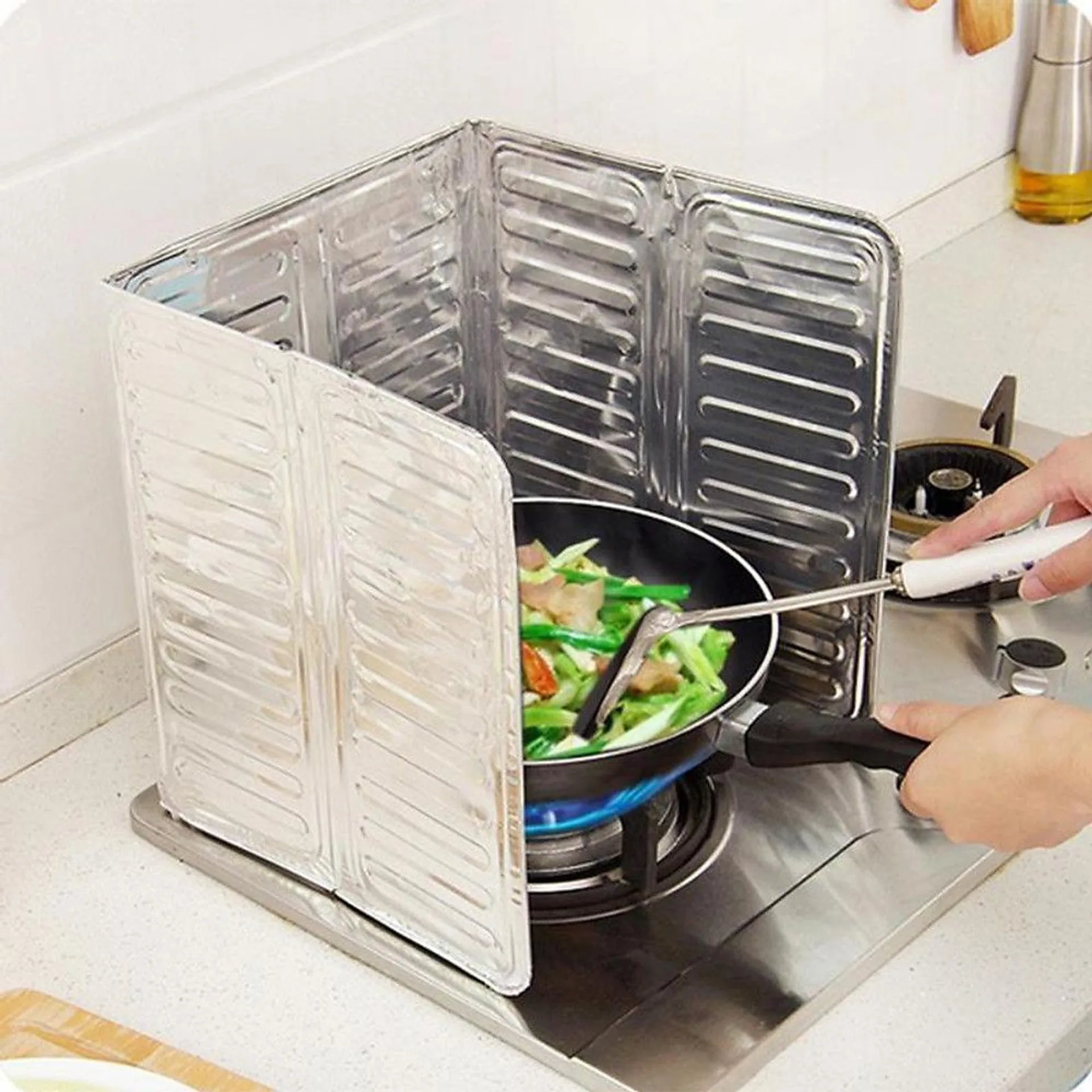 Tấm chắn dầu mỡ, tấm chắn gió, cách nhiệt dùng cho nấu ăn (ảnh 5/6)