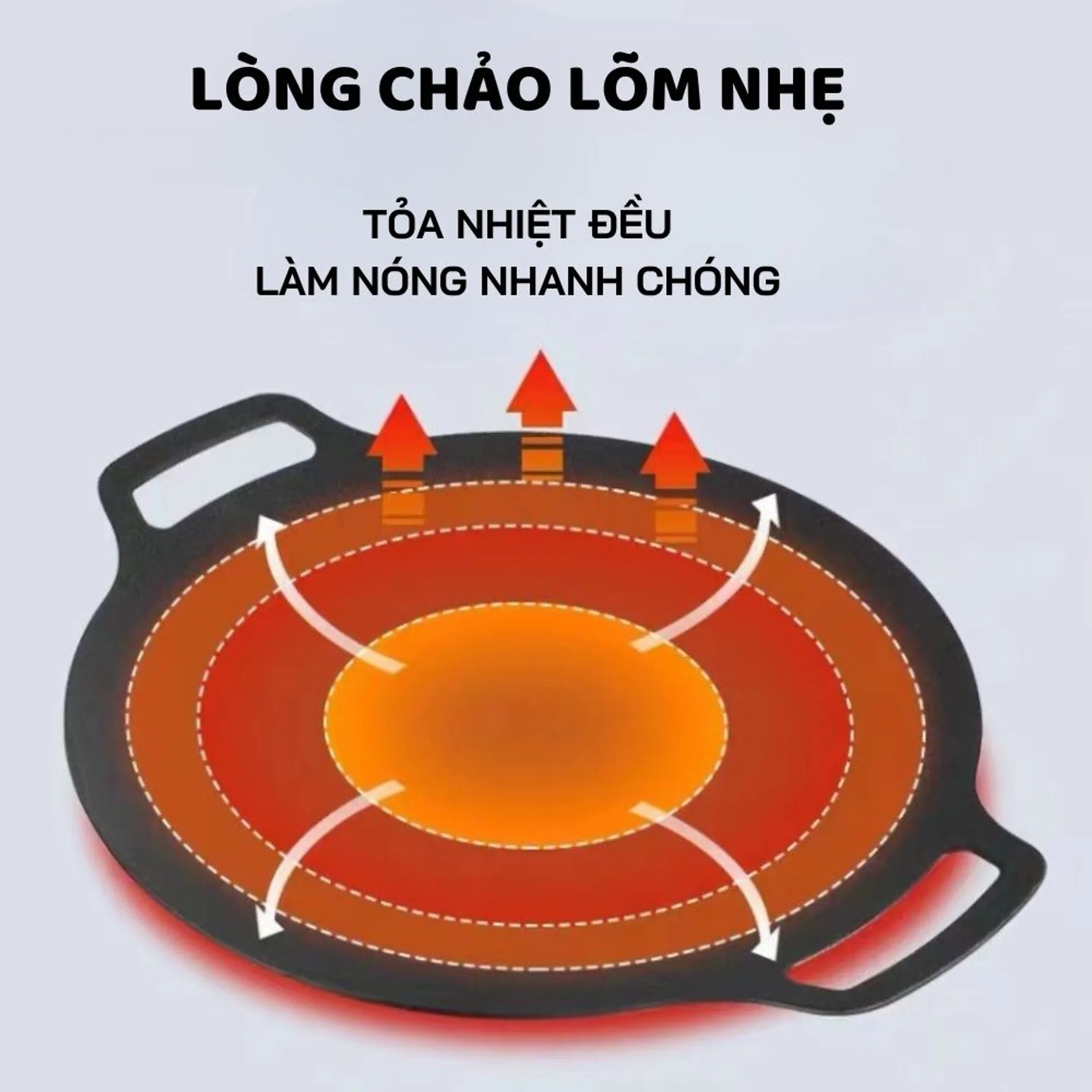 Chảo nướng đá không dầu chống dính size 34 cm, chảo đá nướng thịt kiểu Hàn Quốc (ảnh 4/5)