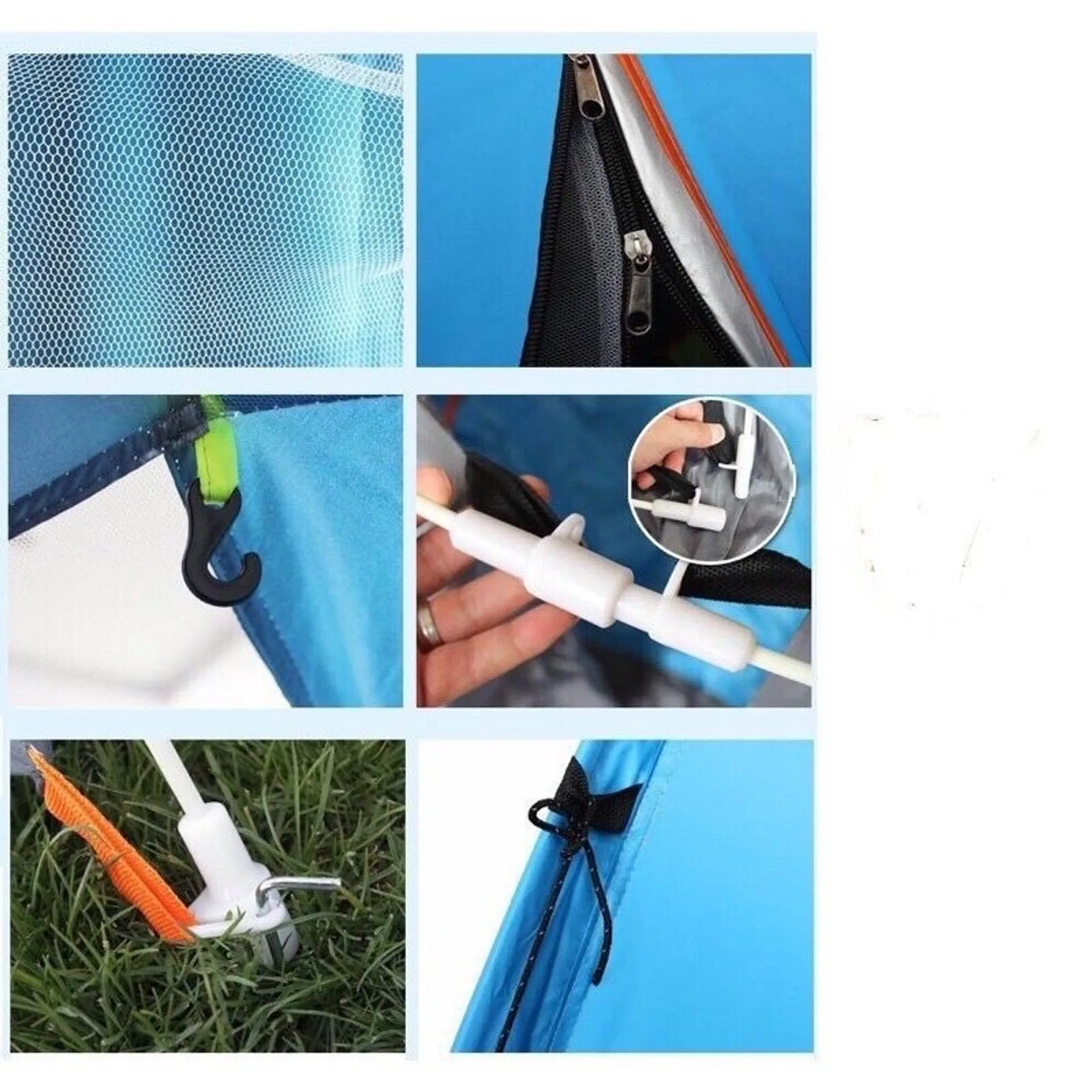 Lều cắm trại dã ngoại đi phượt du lịch 2 -3 người chống thấm nước, chống muỗi, dễ dàng gấp gọn tiện lợi (ảnh 5/6)