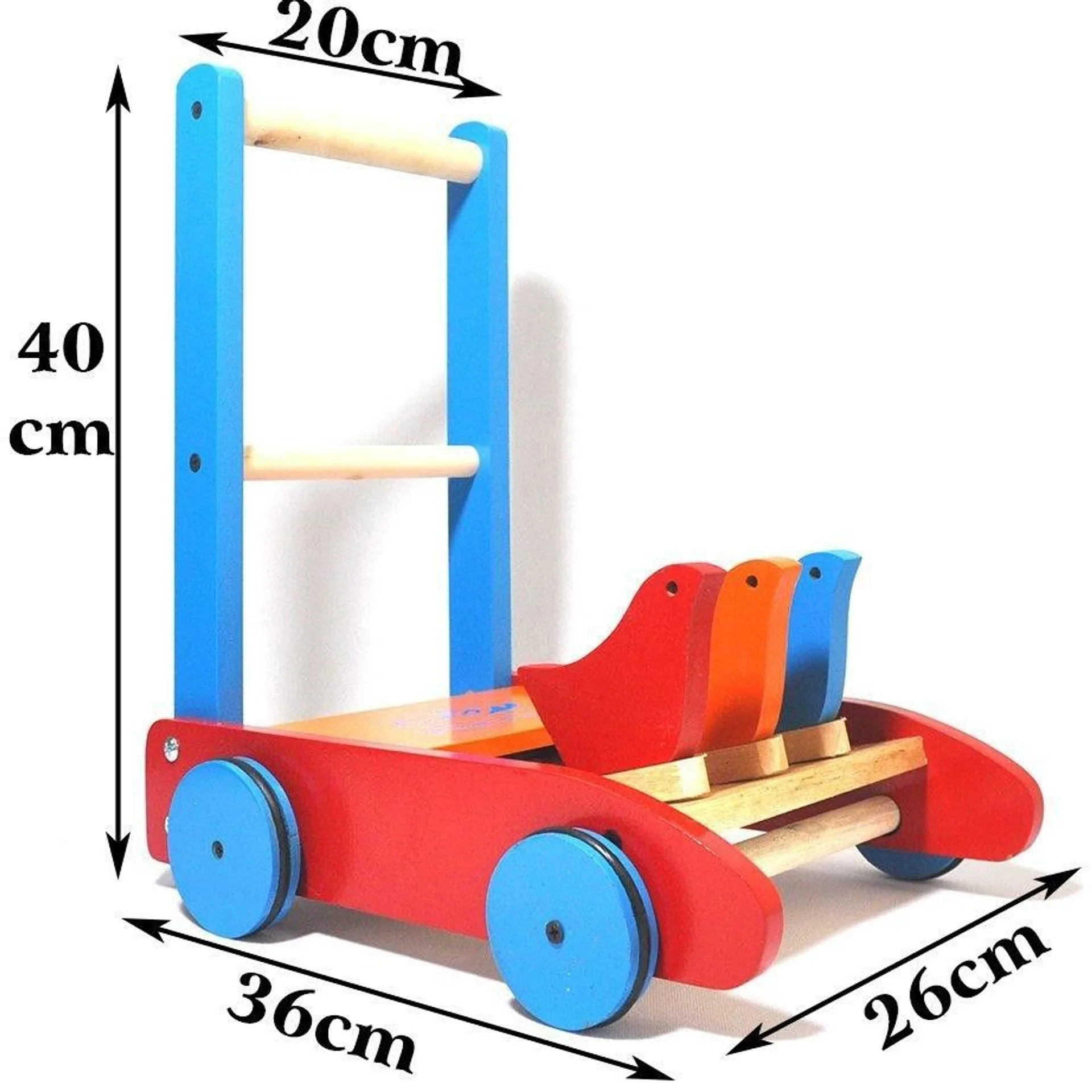 Xe gà tập đi cho bé chất liệu gỗ an toàn (ảnh 2/6)