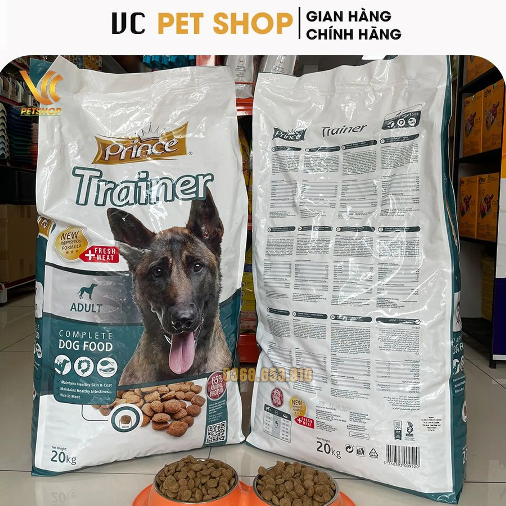 Thức Ăn Chó Huấn Luyện Malinois Prince Trainer - Hạt Huấn Luyện Chó Becgie Bỉ (ảnh 3/5)