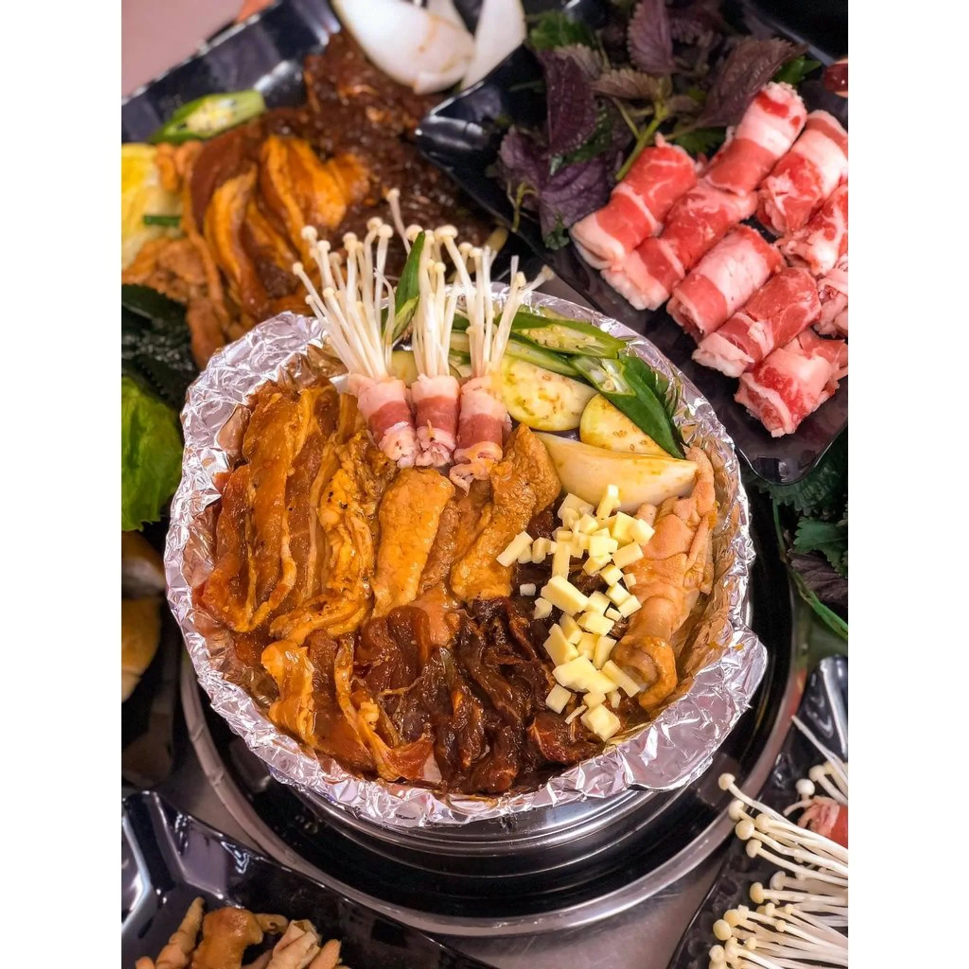 Chảo gang nướng thịt làm bánh mỳ chảo size lớn tiện dụng (ảnh 4/5)
