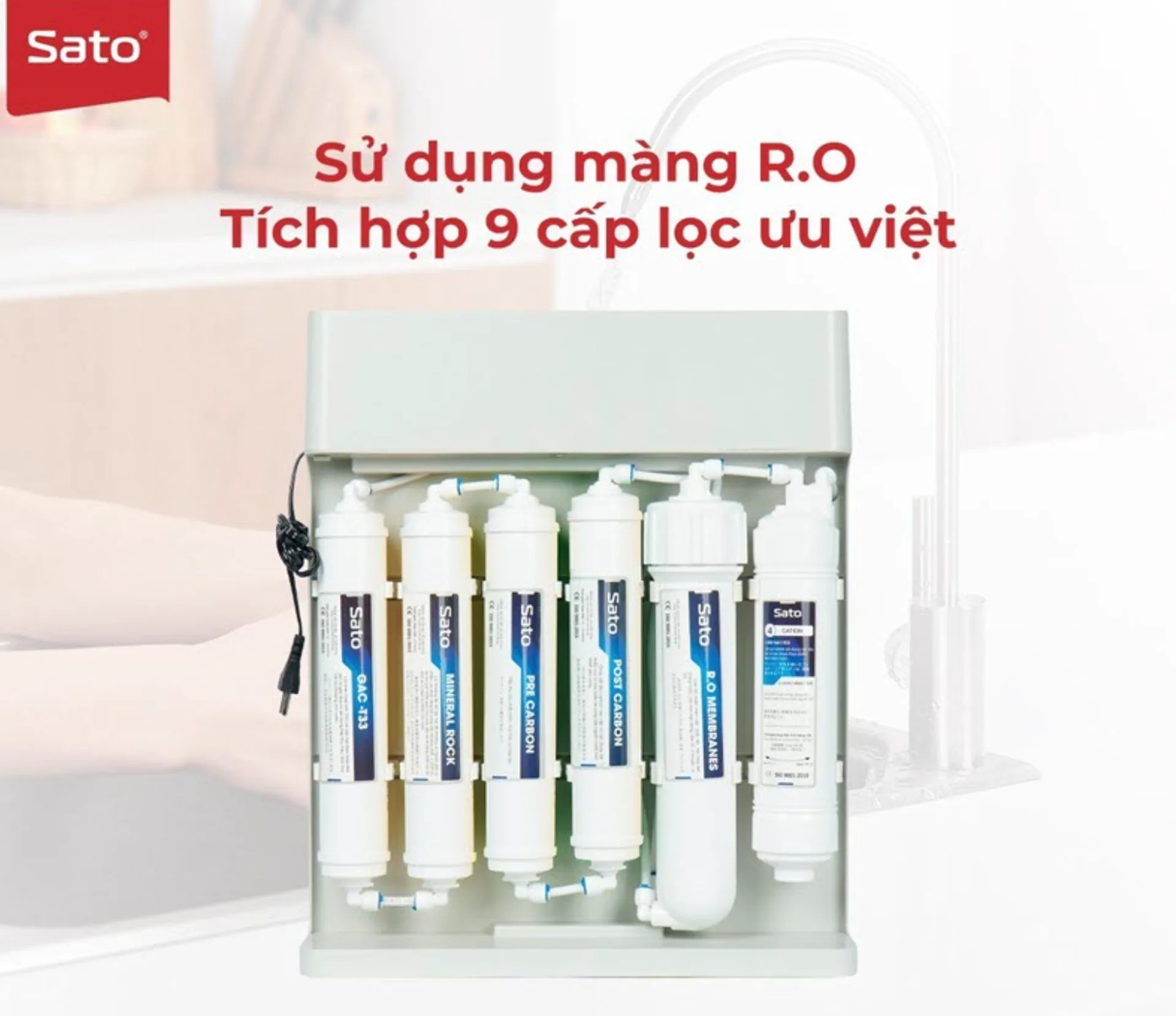 Máy lọc nước Sato Reno RNo1039D 9 cấp lọc (ảnh 5/5)