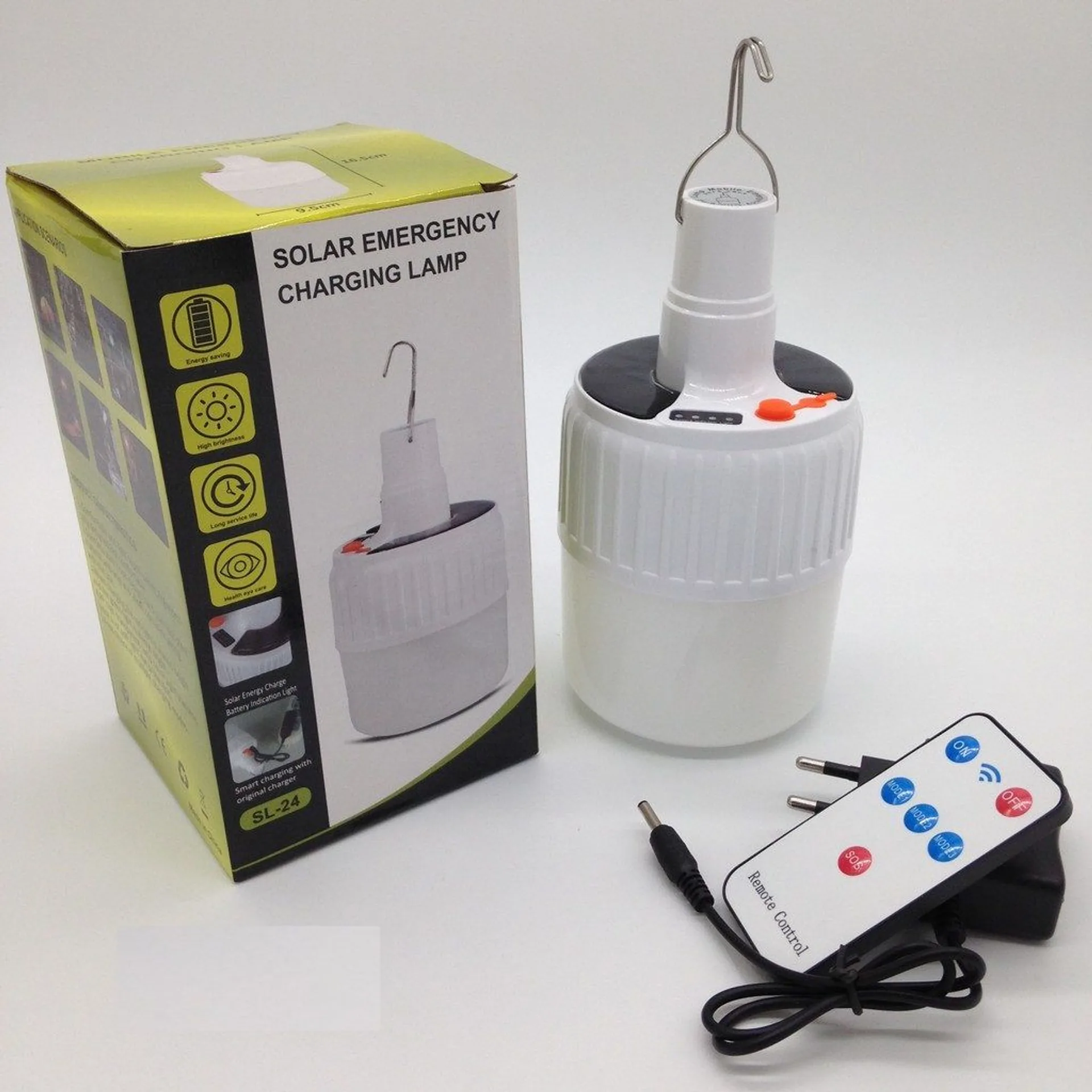 Bóng đèn tích điện có điều khiển từ xa, đèn led năng lượng mặt trời, bóng đèn led, đèn tích điện (ảnh 3/5)