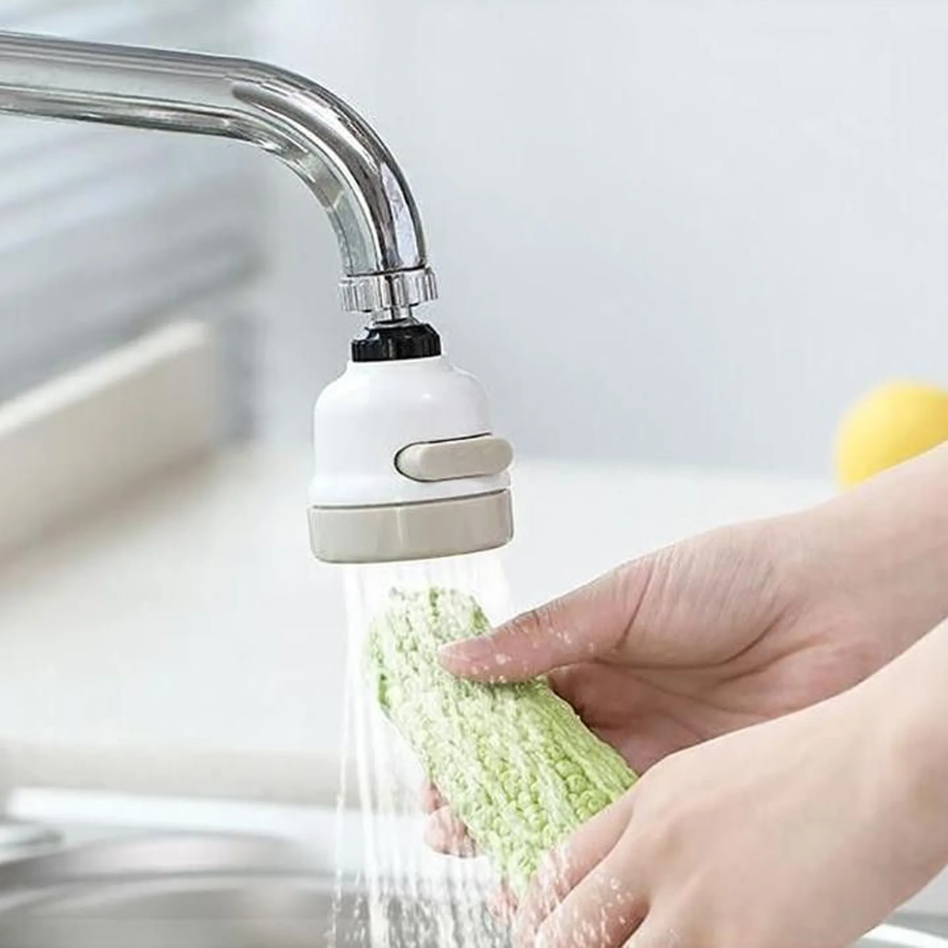 Đầu vòi tăng áp rửa chén bát, điều hướng xoay 360 độ, 3 chế độ, tiết kiệm nước, phù hợp với nhiều loại vòi (ảnh 2/6)