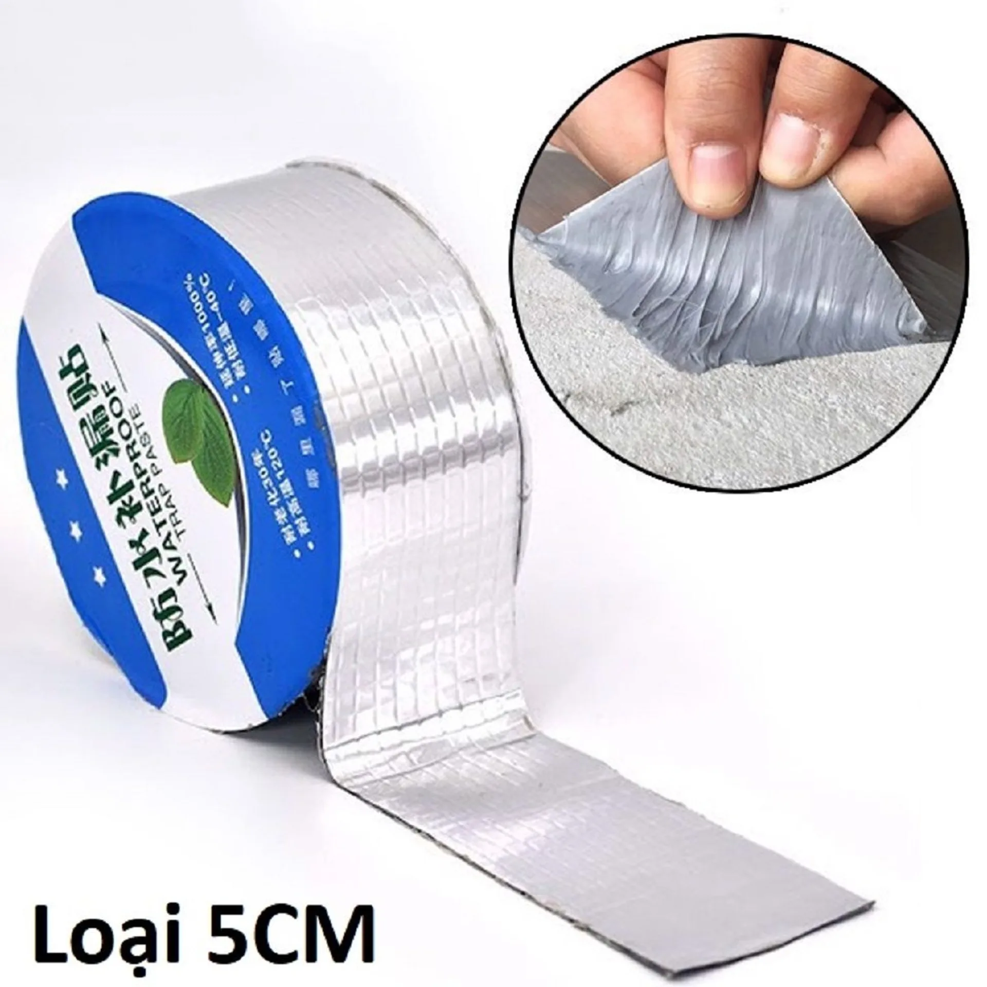 Cuộn băng keo chống thấm 5 cm, miếng dán chống dột siêu dính chống thấm nước