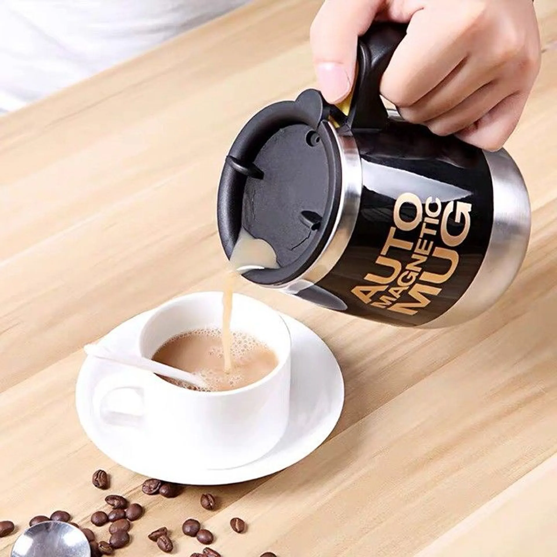 Cốc cafe tự khuấy lùn, ly cafe lốc xoáy (ảnh 4/5)