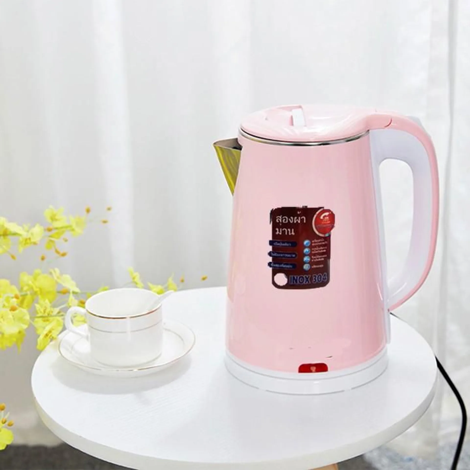 Ấm đun nước siêu tốc2 lớp dung tích 2,5 lít đun sôi siêu nhanh (ảnh 5/5)