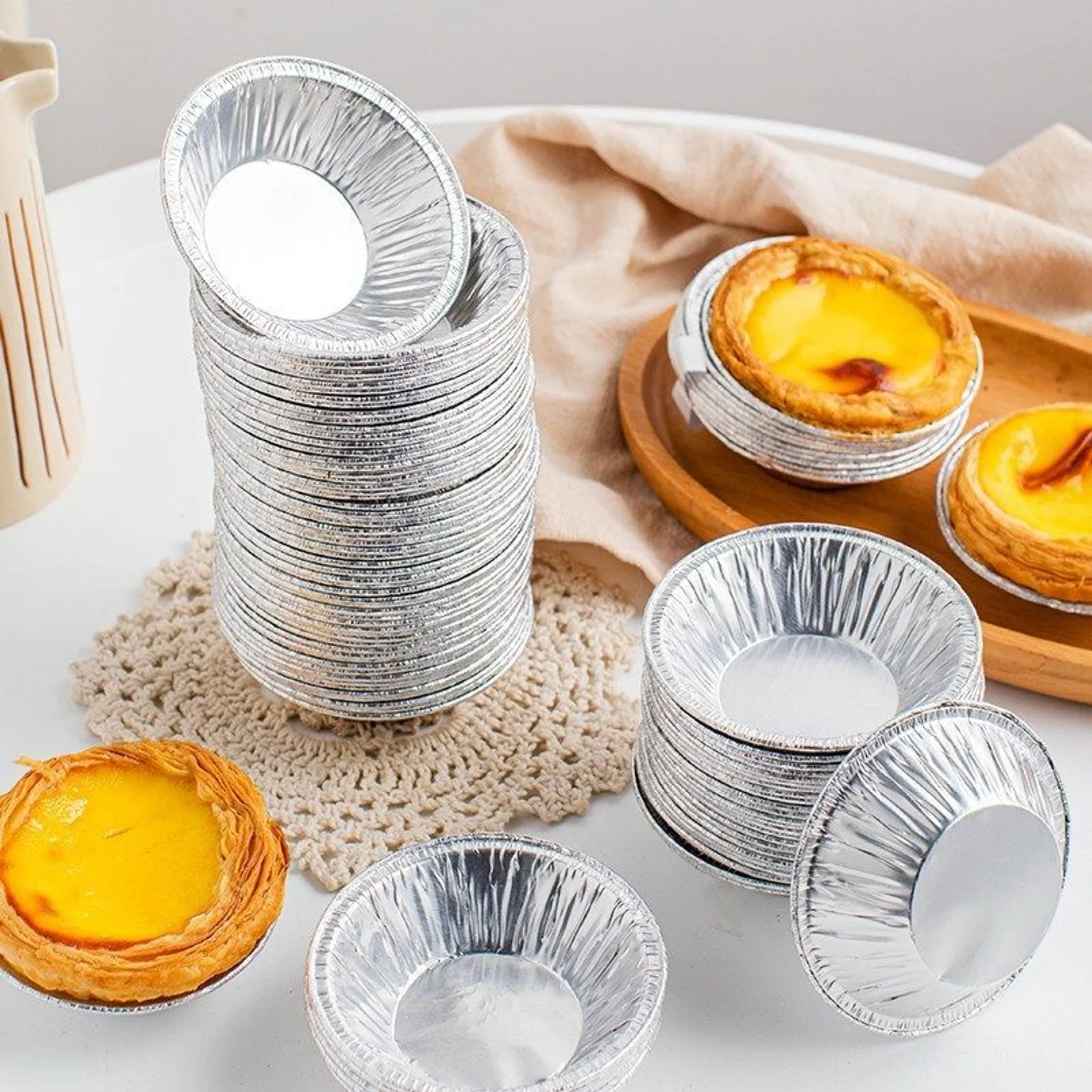 Set khuôn giấy bạc nướng thực phẩm, nướng bánh, nướng hàu, bát nướng bạc (ảnh 5/5)