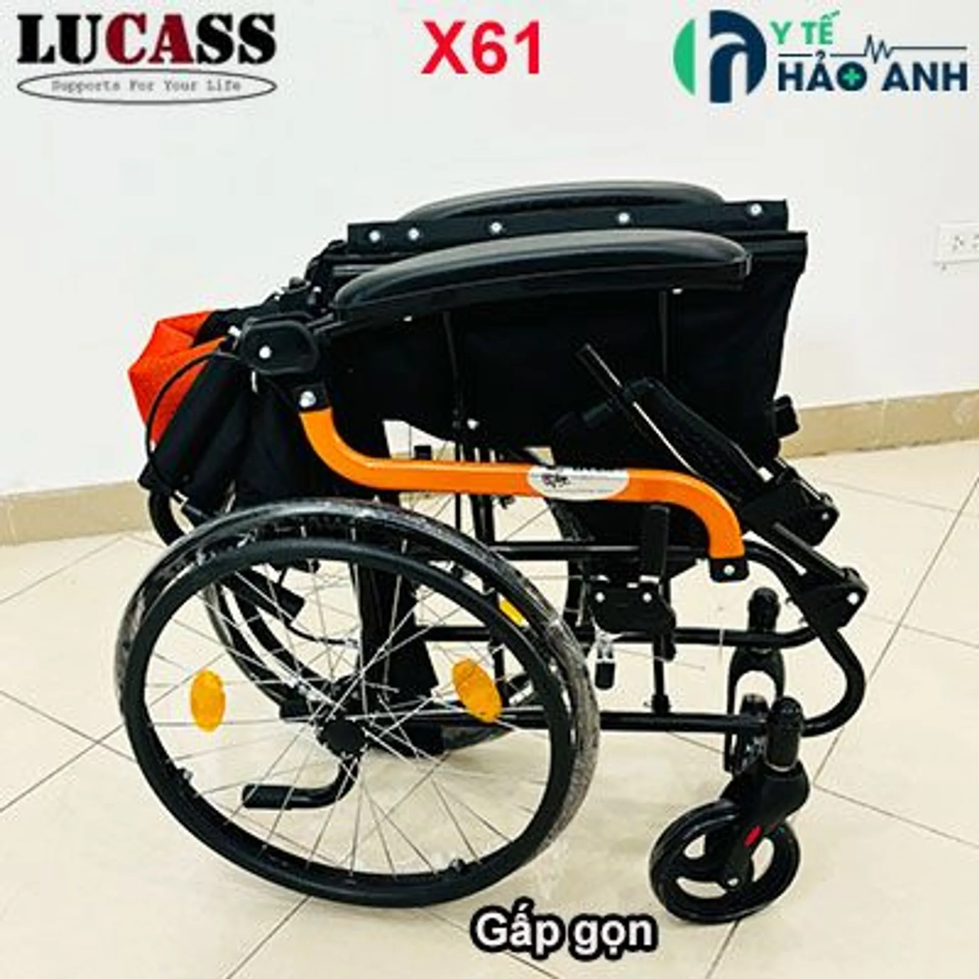 Xe lăn Lucass X61 gấp gọn du lịch (ảnh 3/5)