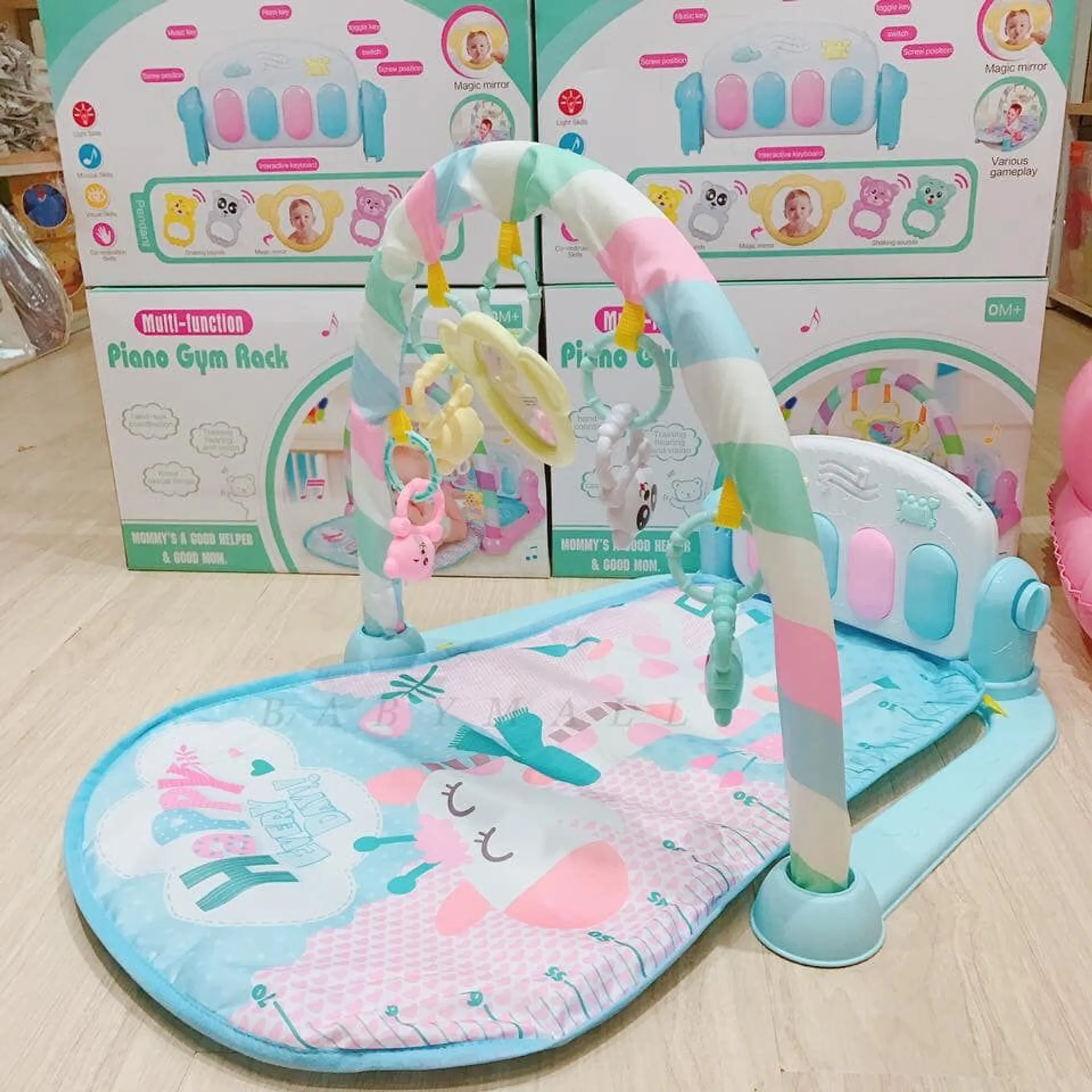 Thảm nhạc cho bé sơ sinh nằm chơi, thảm đàn piano cho bé hình thú đáng yêu (ảnh 3/3)