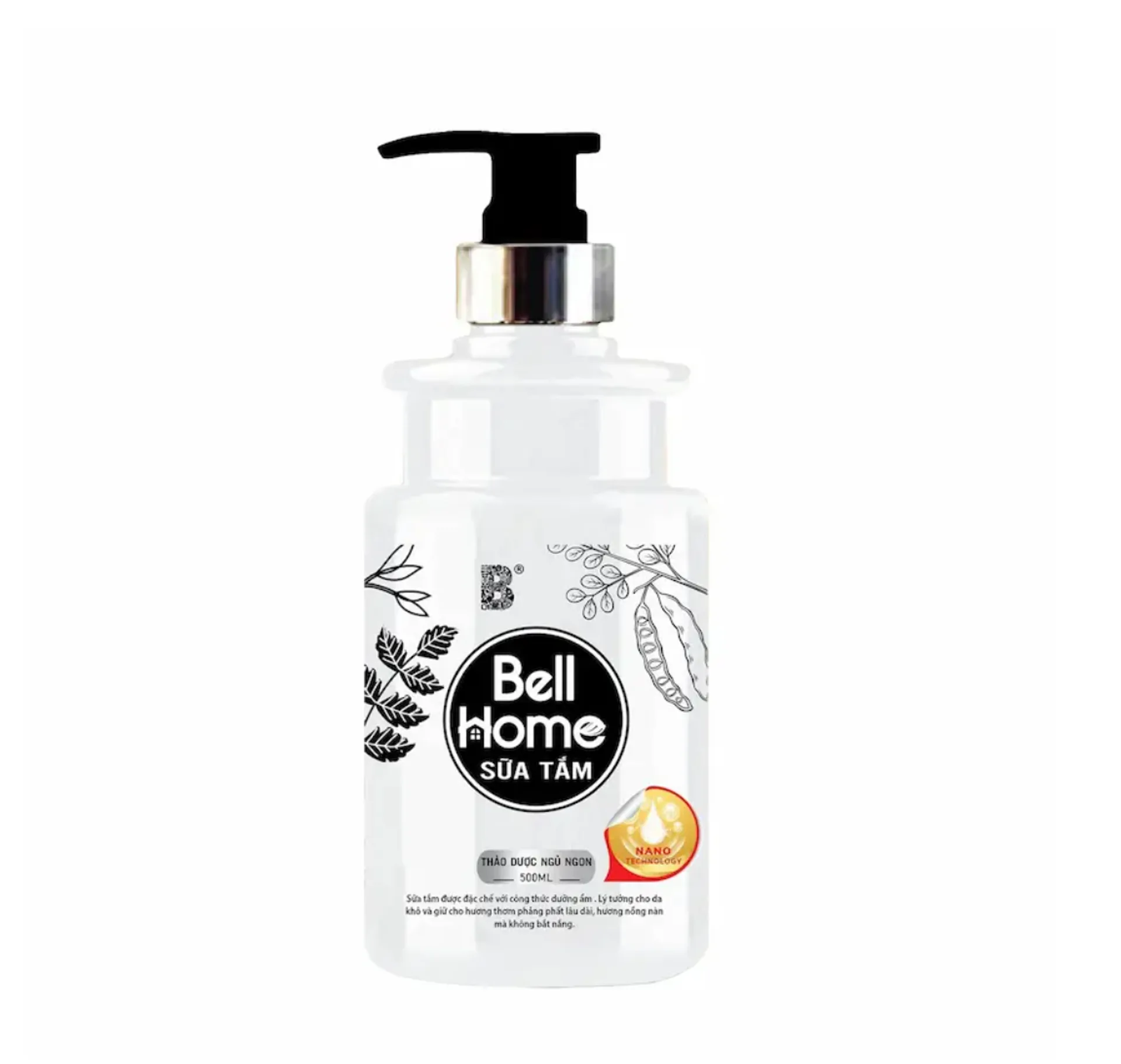 1 Chai Sữa Tắm Công Nghệ Sinh Học Thảo Dược Ngủ Ngon Bell Home 500ml