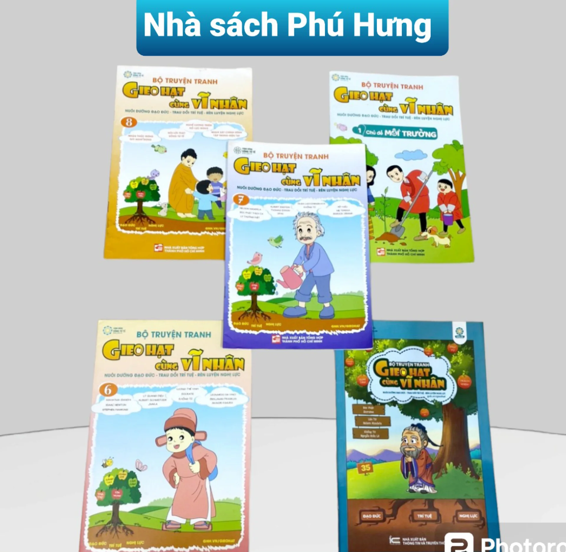Combo 5 Cuốn truyện gieo hạt cùng vĩ nhân