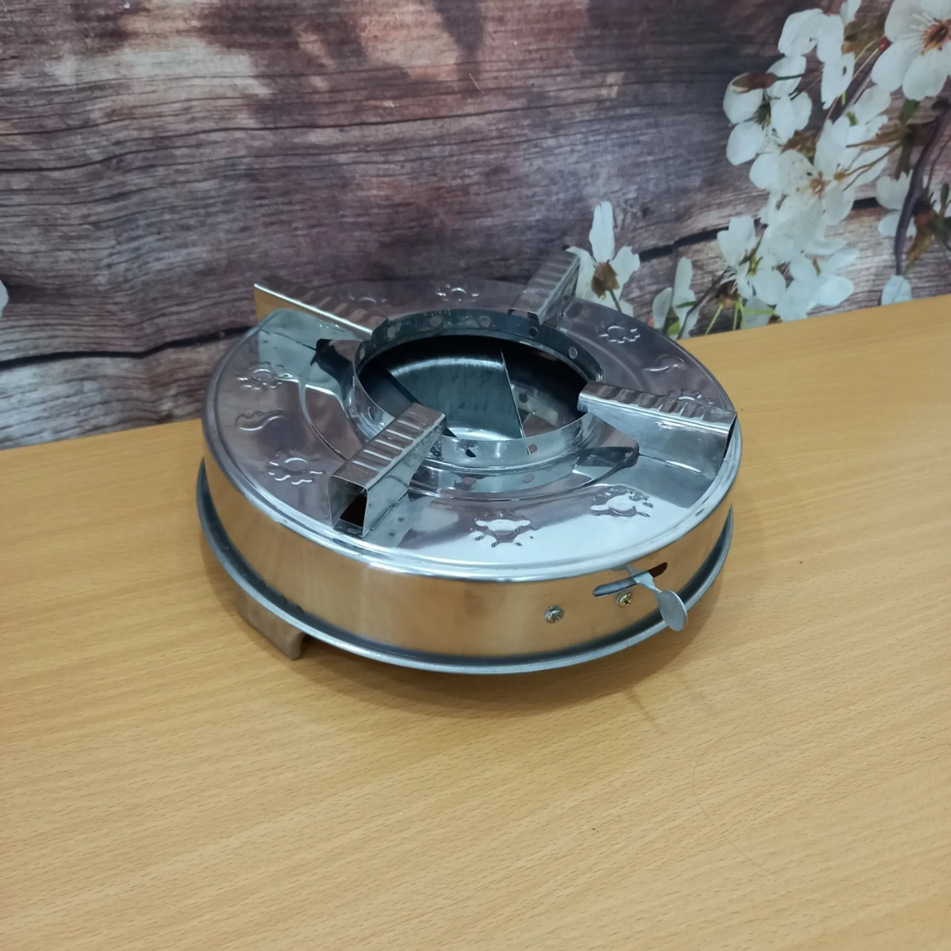 Bếp cồn khô inox mini tiện lợi, bếp cồn lẩu nướng nhỏ gọn dễ dàng mang đi dã ngoại
