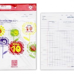 Giấy kiểm tra 4 ô ly Hồng Hà
 Giấy kiểm tra 4 ô ly Hồng Hà