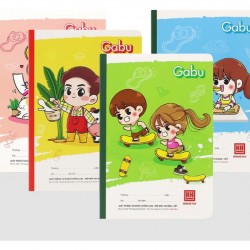 Set 5 quyển vở 4 ô ly Hồng Hà Gabu 80 trang
 Set 5 quyển vở 4 ô ly Hồng Hà Gabu 80 trang