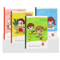 Set 5 quyển vở 4 ô ly Hồng Hà Gabu 80 trang
 Set 5 quyển vở 4 ô ly Hồng Hà Gabu 80 trang