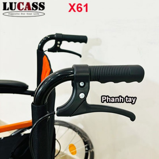 Xe lăn Lucass X61 gấp gọn du lịch
