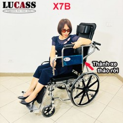 Xe lăn đa năng Lucass X7B có bô vệ sinh, ngả nằm, chống lật, bánh đúc
 Xe lăn đa năng Lucass X7B có bô vệ sinh, ngả nằm, chống lật, bánh đúc