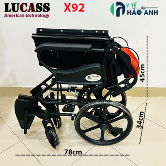 Xe lăn Lucass X92 gấp gọn
