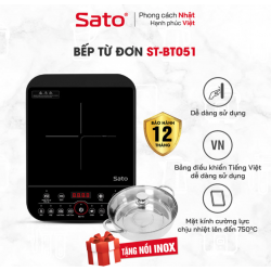 Bếp từ đơn SATO BT051 (tặng nồi lẩu inox)
 Bếp từ đơn SATO BT051 (tặng nồi lẩu inox)