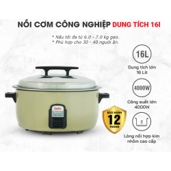 Nồi cơm điện công nghiệp Sato 160C011/Q16 16 Lít
 Nồi cơm điện công nghiệp Sato 160C011/Q16 16 Lít