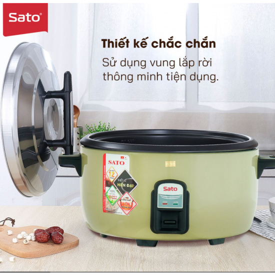 Nồi cơm điện công nghiệp Sato 160C011/Q16 16 Lít
