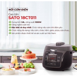 Nồi cơm điện cao tần Sato 18CT015 1.8L
 Nồi cơm điện cao tần Sato 18CT015 1.8L
