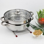 Nồi hấp inox đa năng 2 tầng size 28 cm, xửng hấp cách thủy
 Nồi hấp inox đa năng 2 tầng size 28 cm, xửng hấp cách thủy